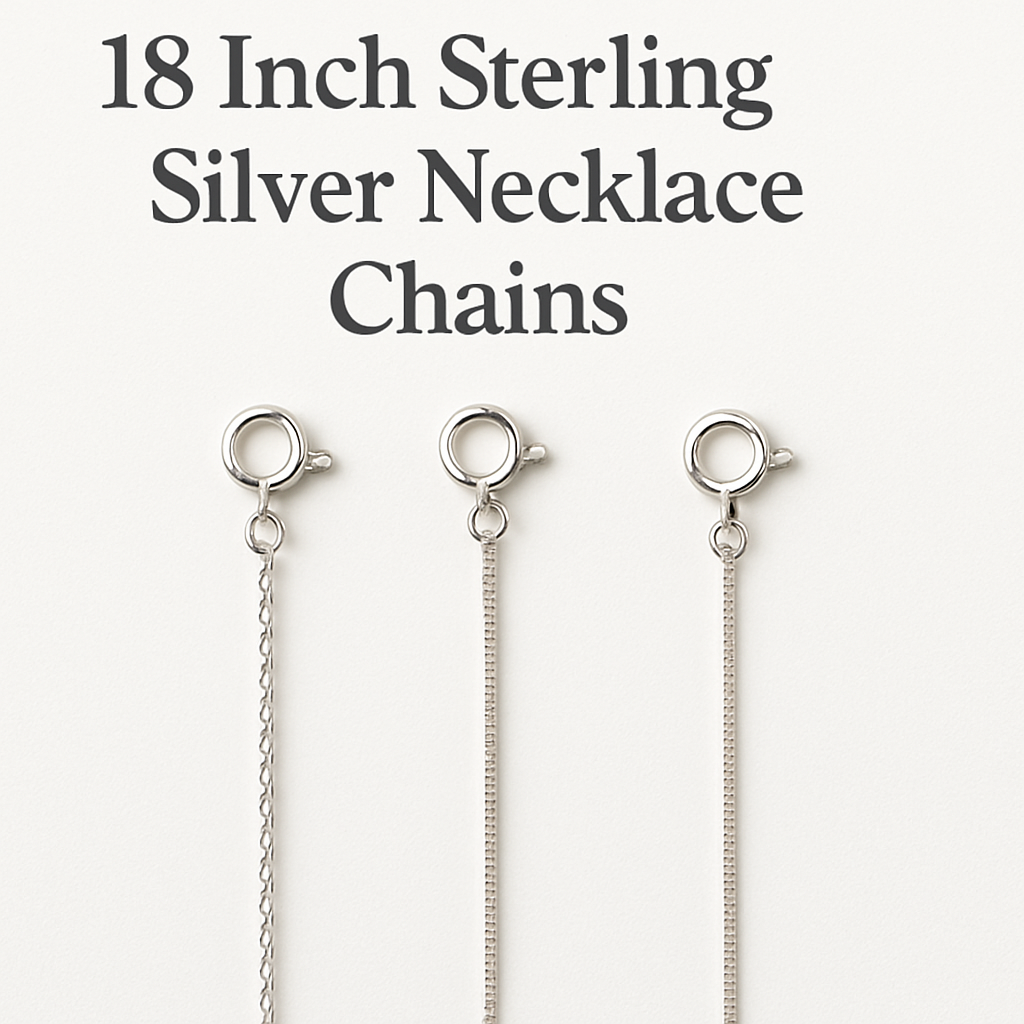 18 Inch Sterling Silver Necklace Chains