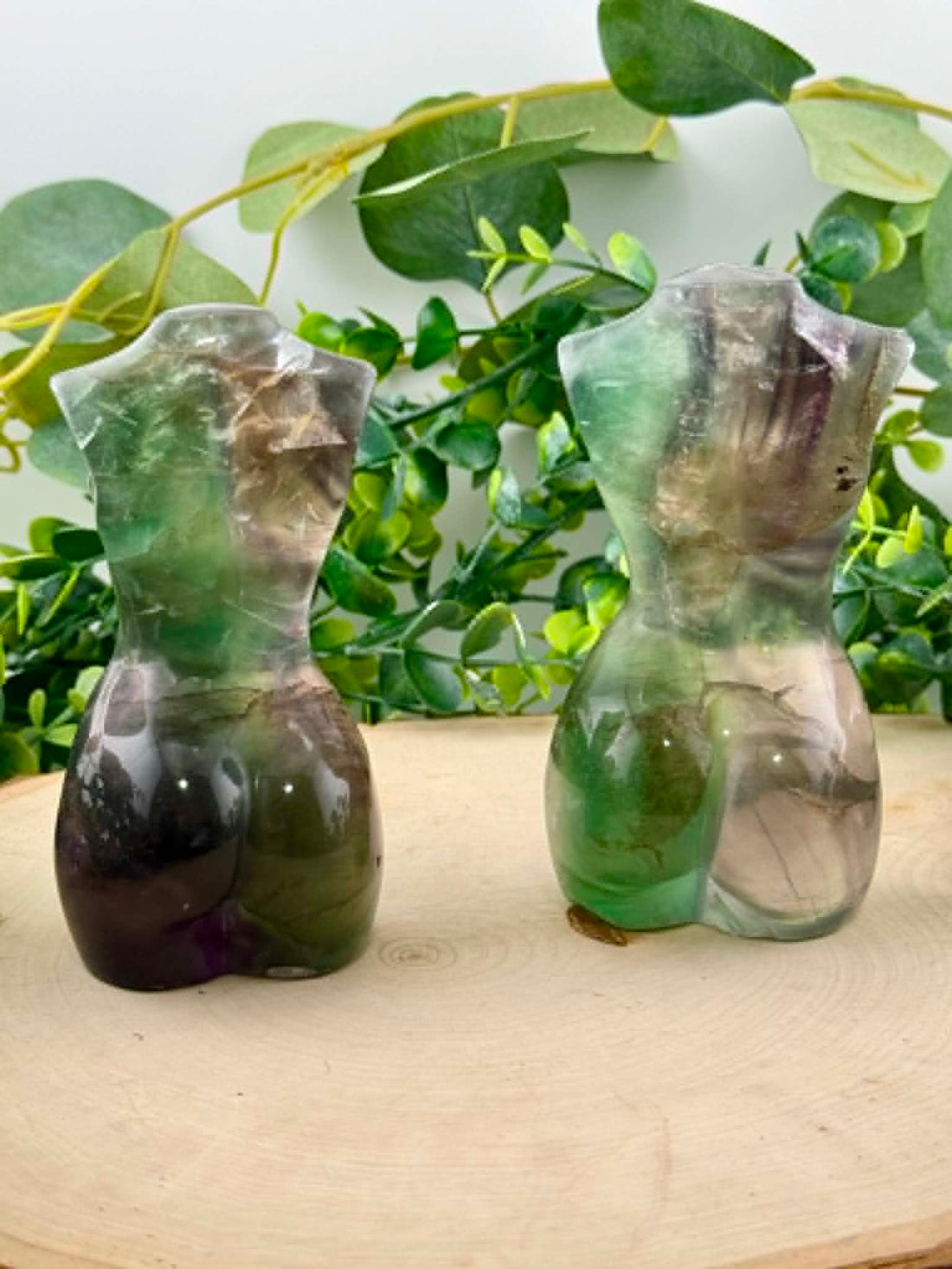 Fluorite Lady Body Carvings