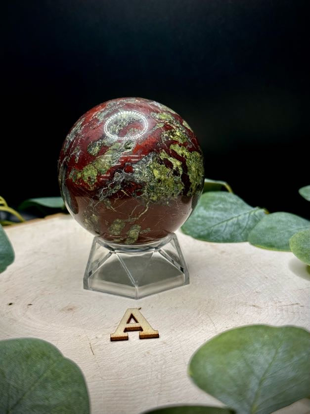 Dragon Bloodstone Spheres | Dragon Stone Spheres - Still Water Crystals