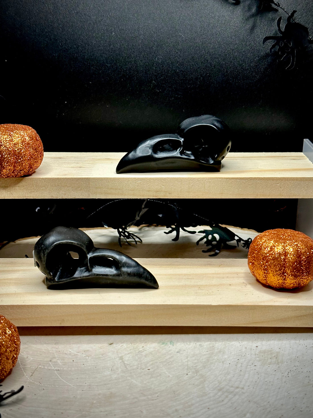 Raven Skull Carvings