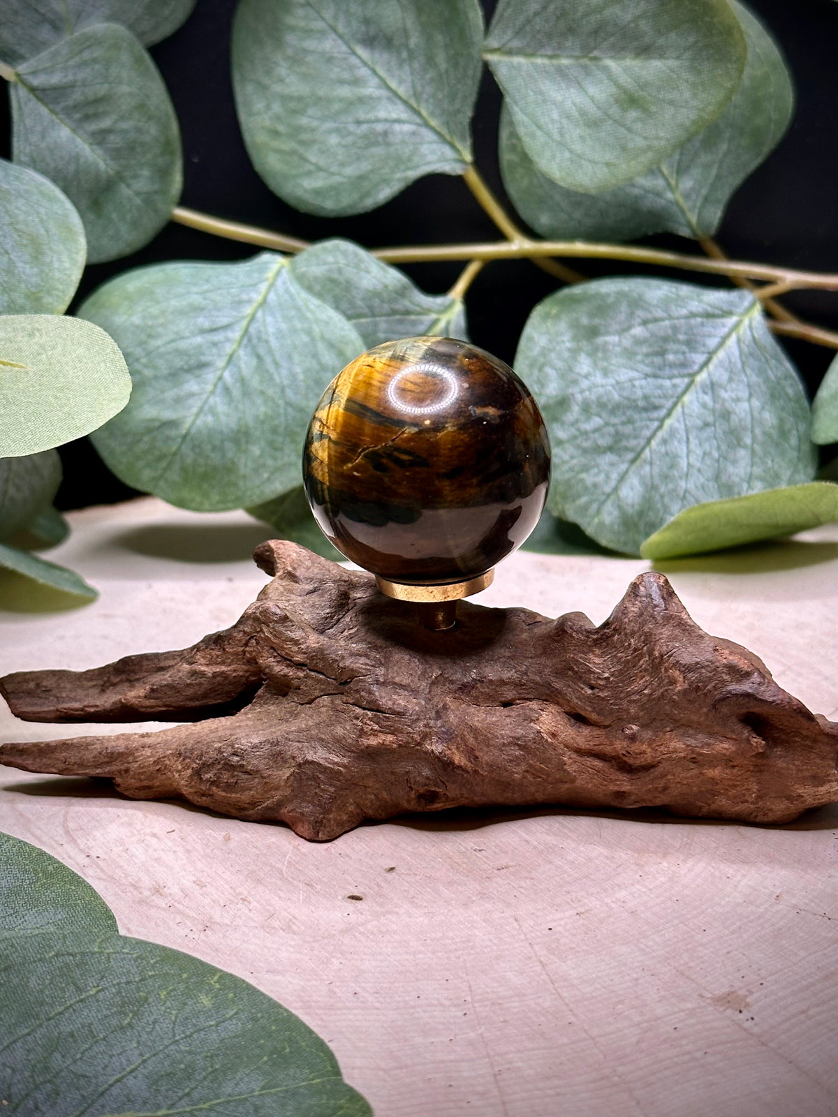 Small Tiger’s Eye Spheres | Natural Chatoyant Quartz Spheres