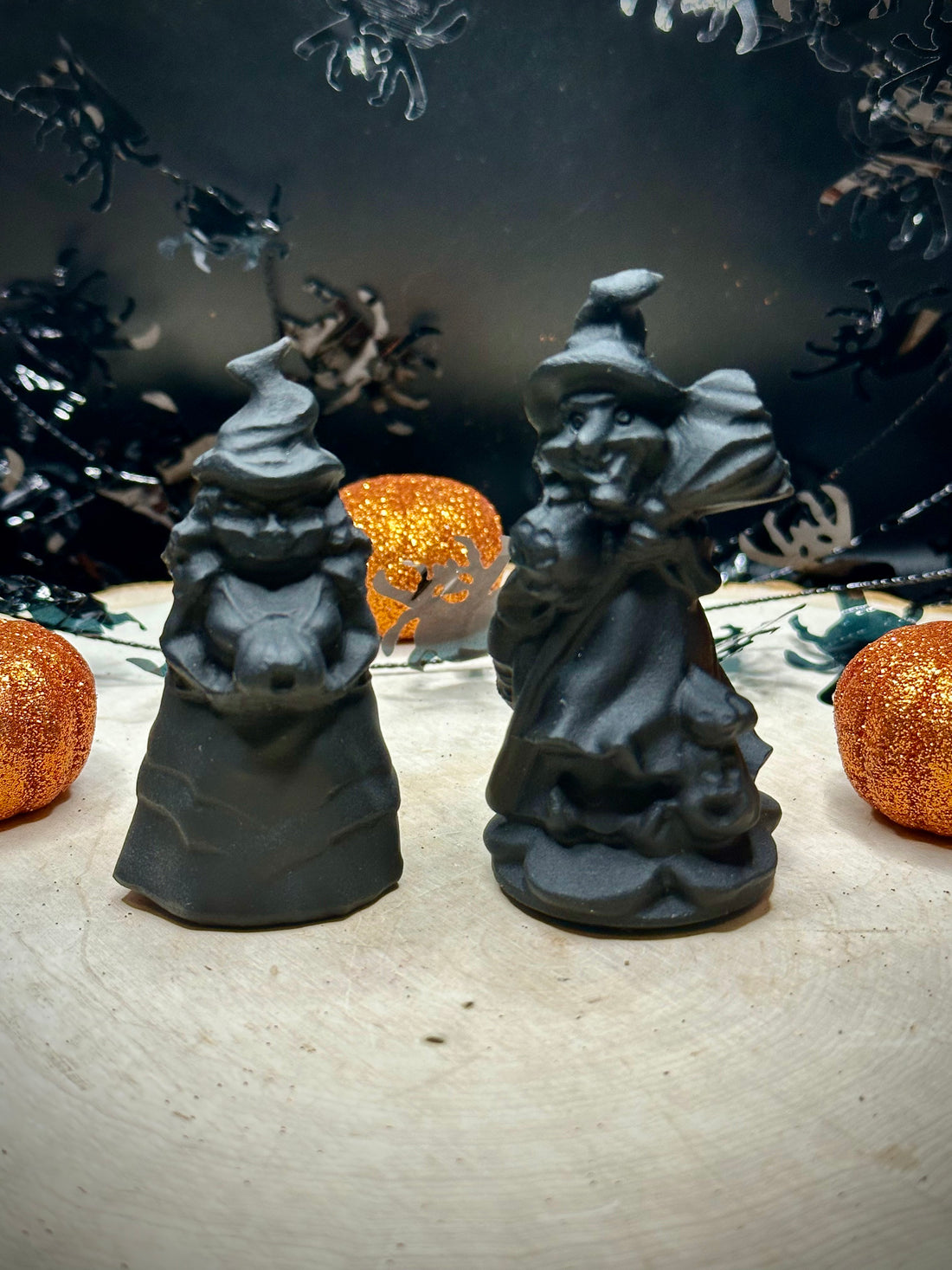 Obsidian Witch Carvings