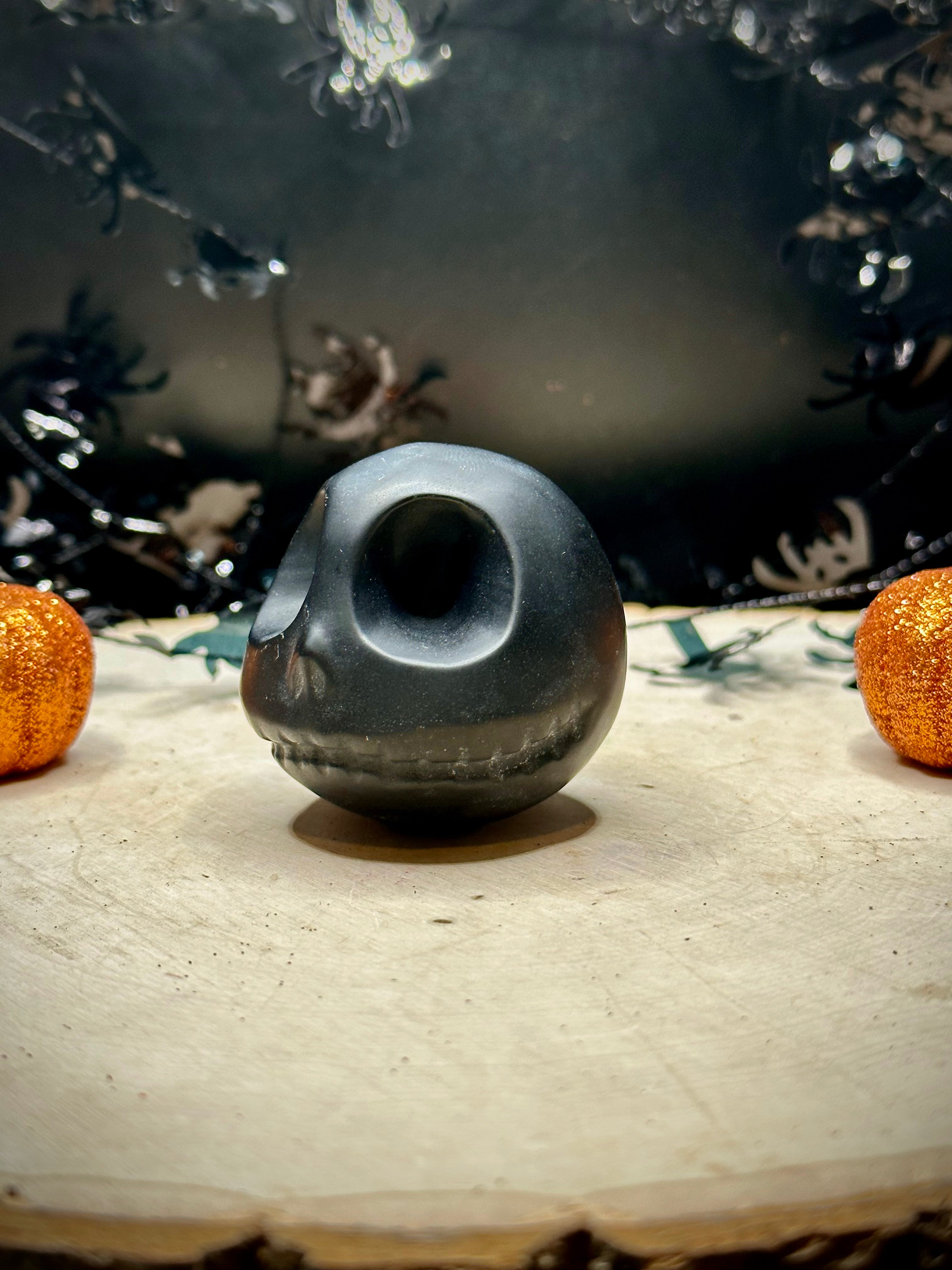Obsidian Jack Head Carvings