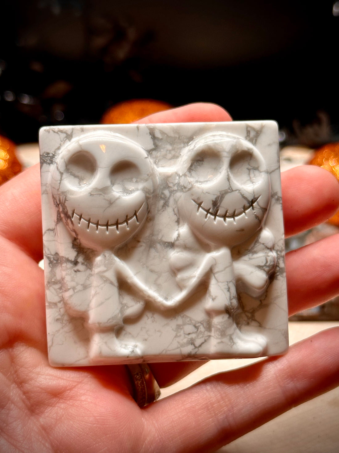 Jack & Sally Relief Carvings