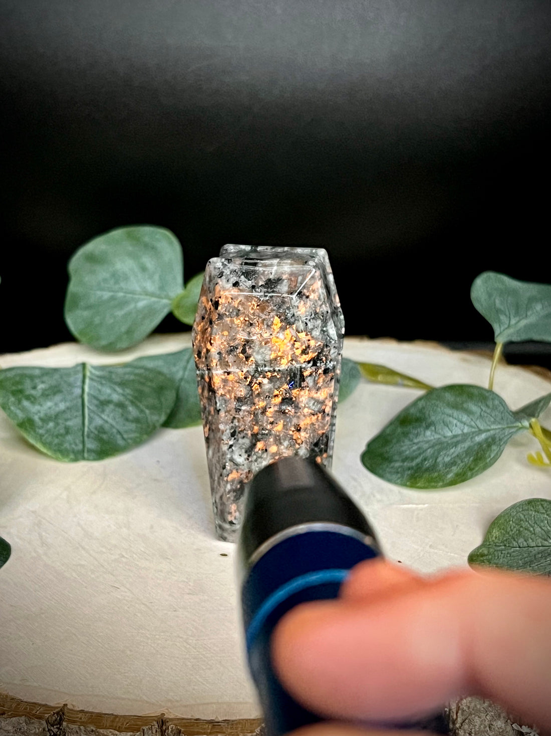 Yooperlite Coffin Carving