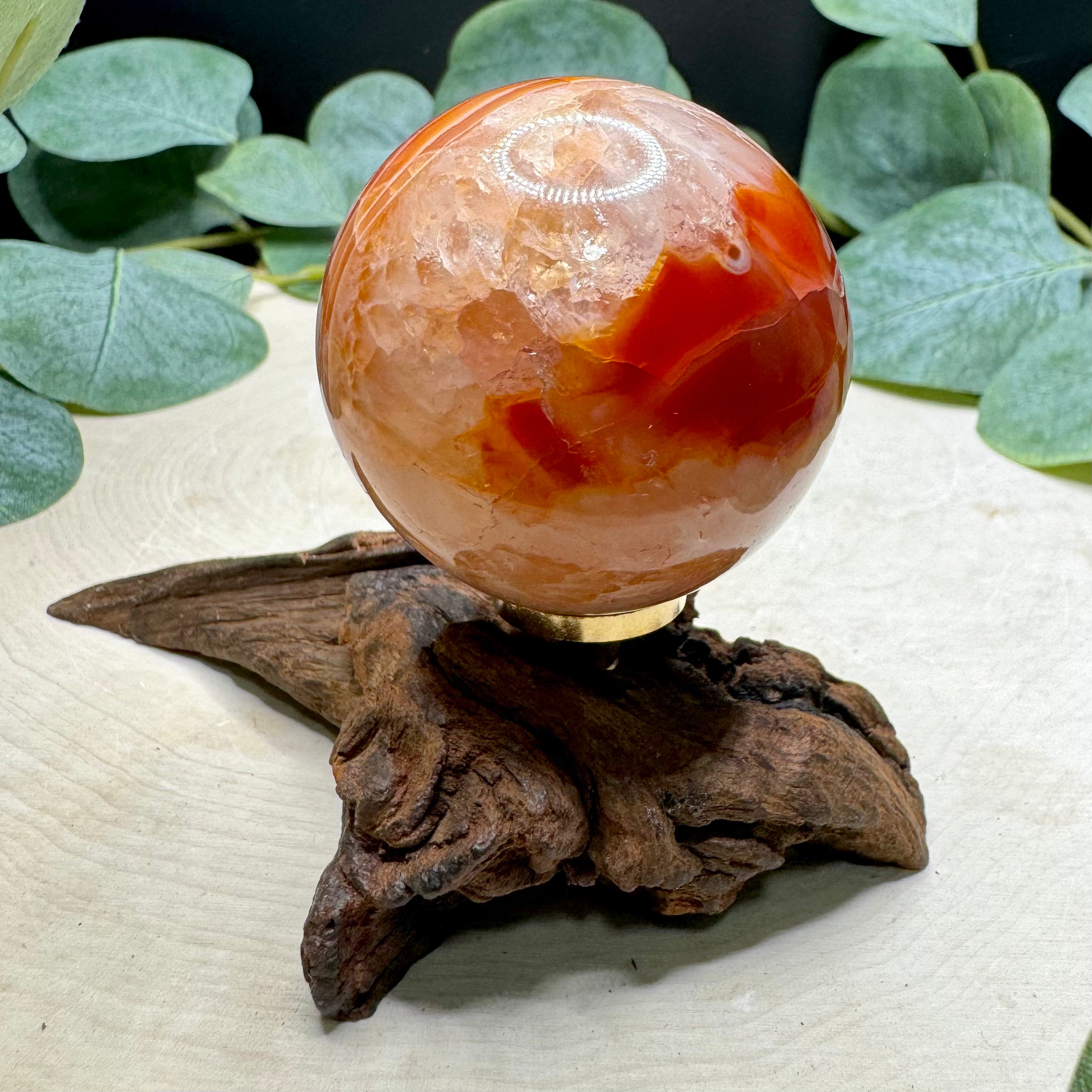 Natural Carnelian Spheres | Polished Carnelian Crystal Spheres