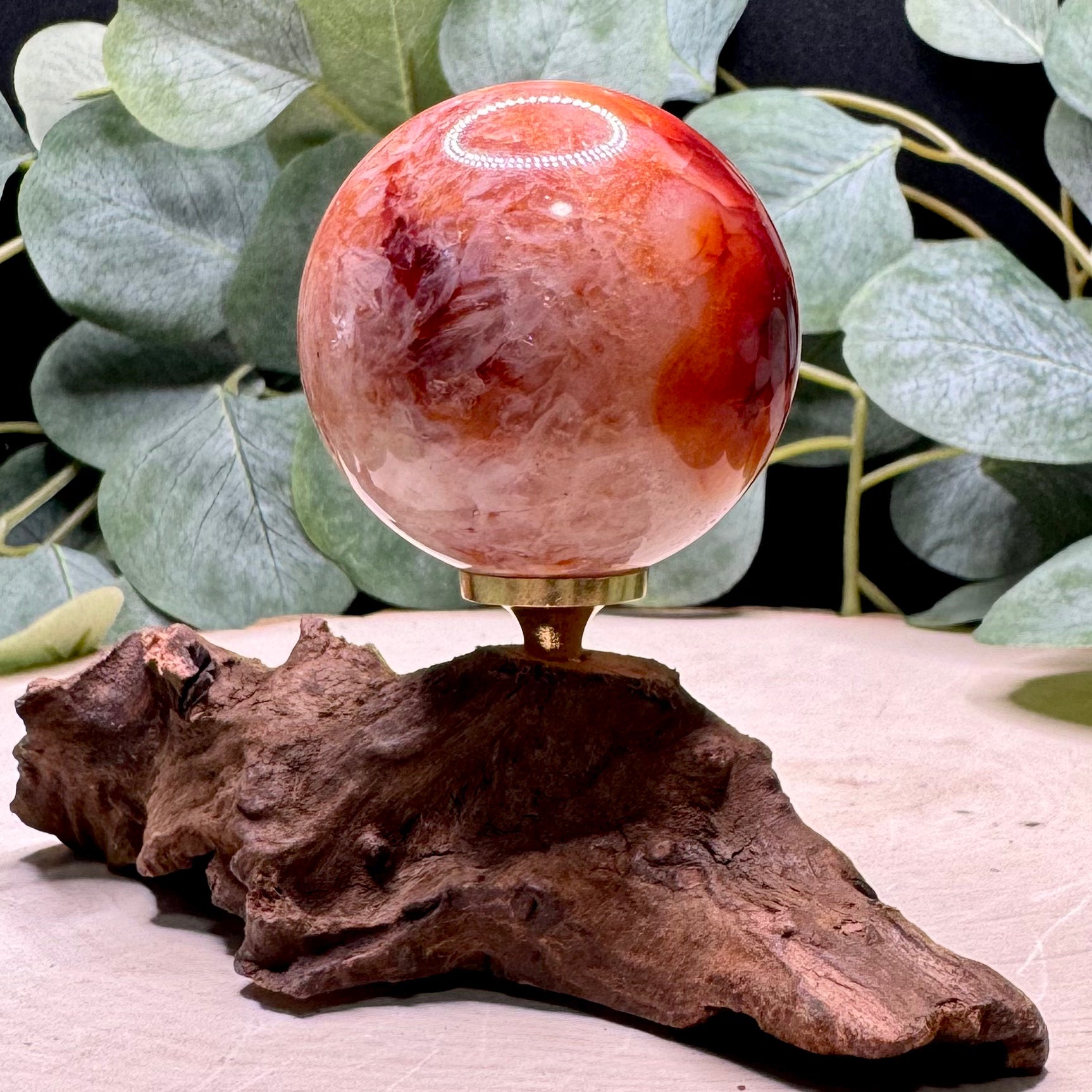 Natural Carnelian Spheres | Polished Carnelian Crystal Spheres