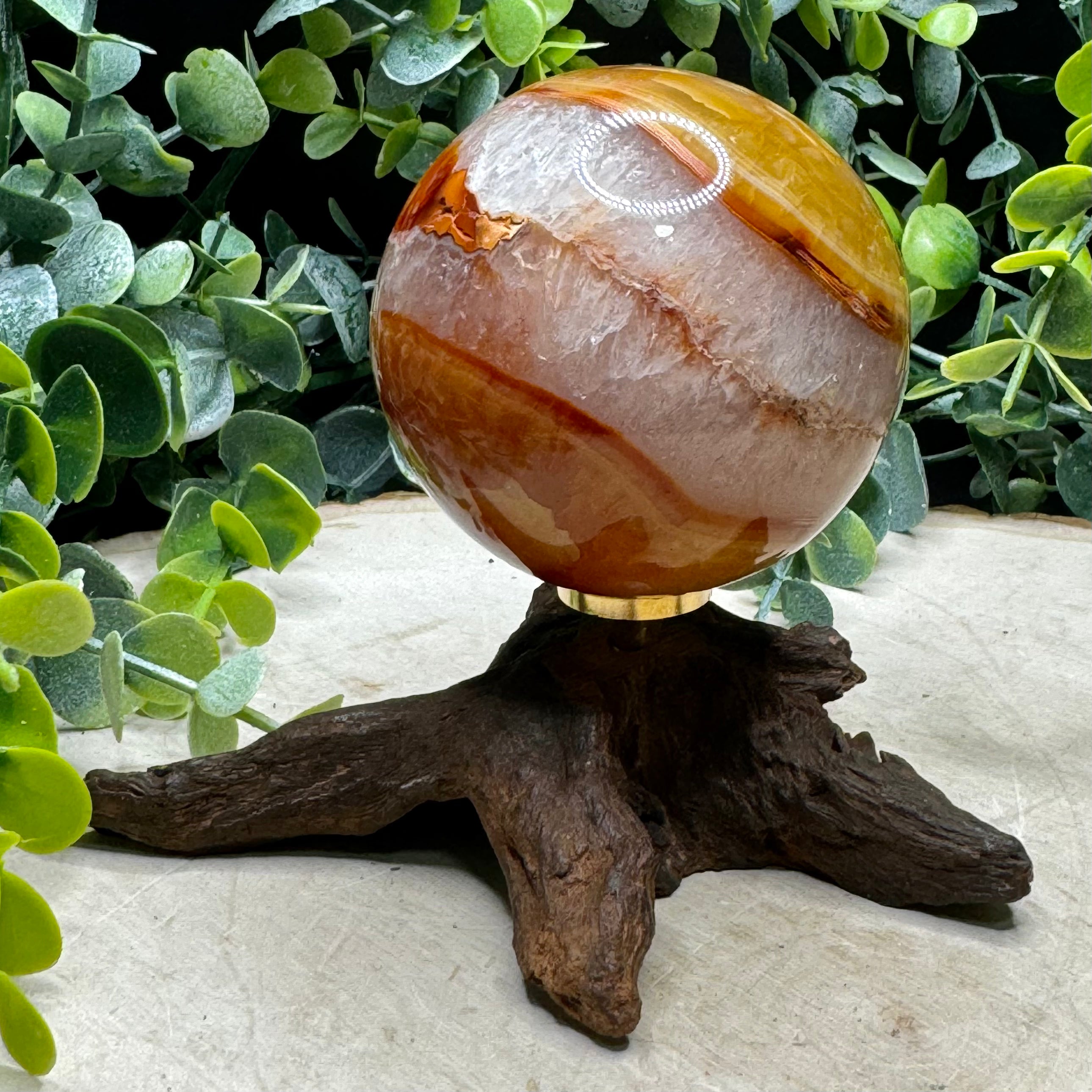 Natural Carnelian Spheres | Polished Carnelian Crystal Spheres