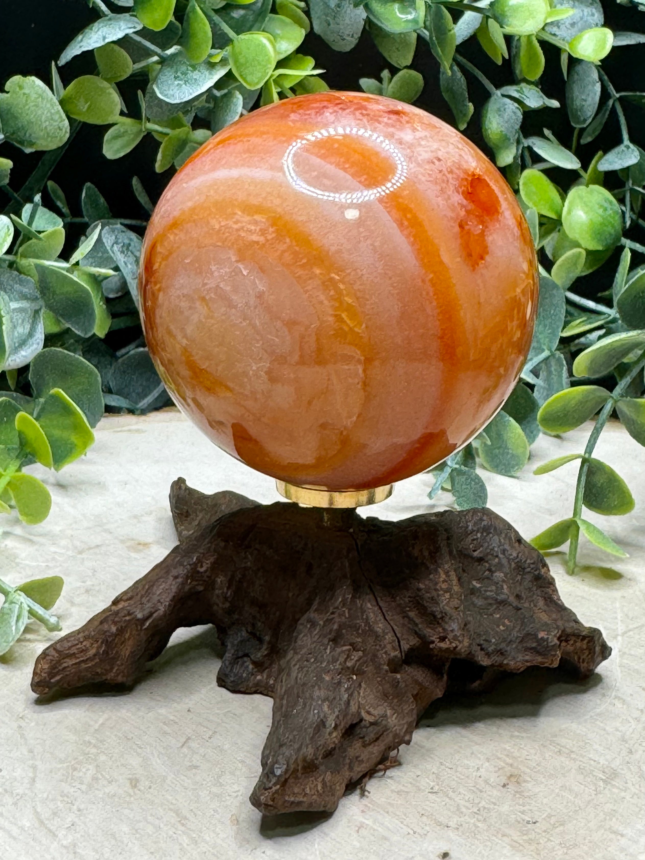 Natural Carnelian Spheres | Polished Carnelian Crystal Spheres