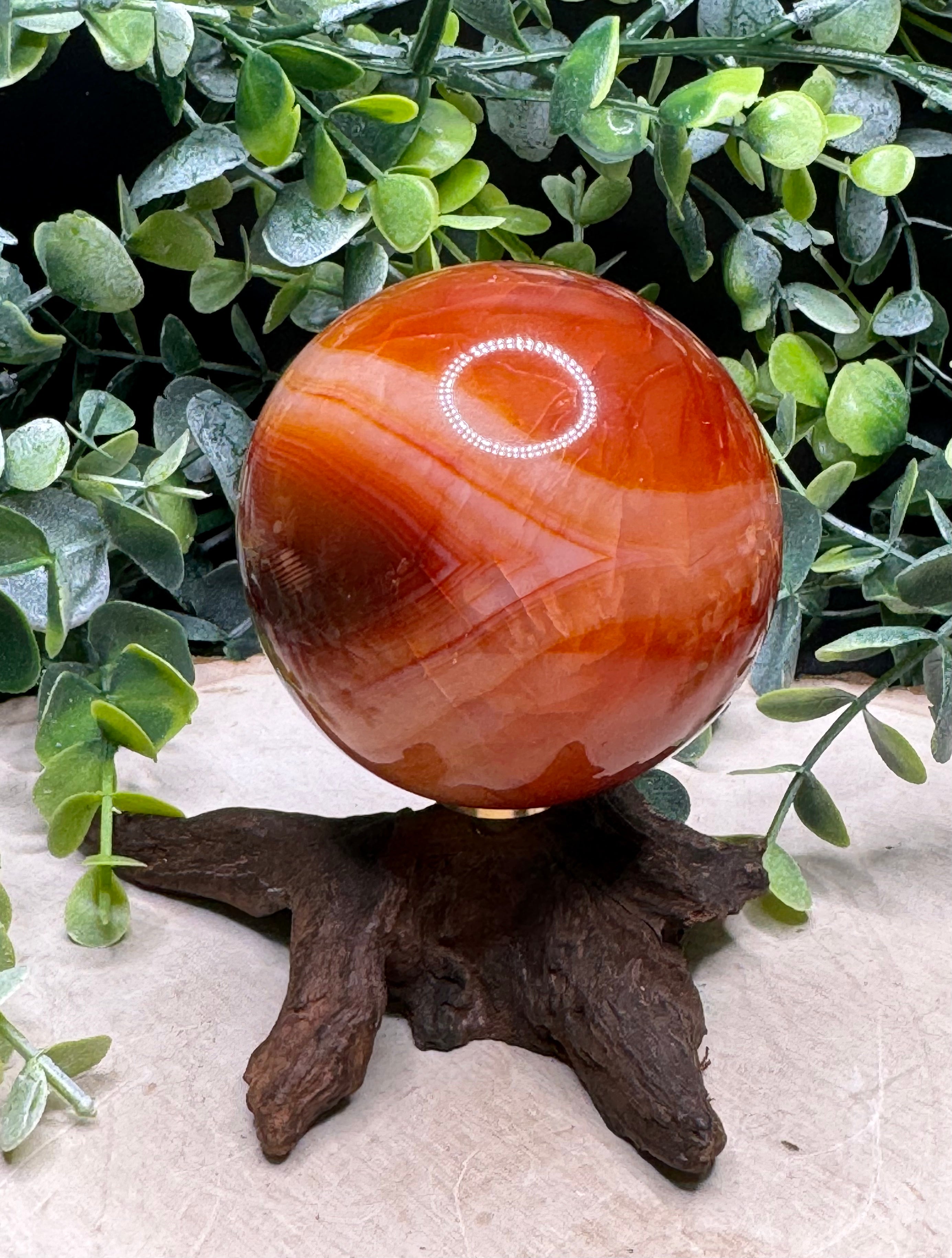 Natural Carnelian Spheres | Polished Carnelian Crystal Spheres
