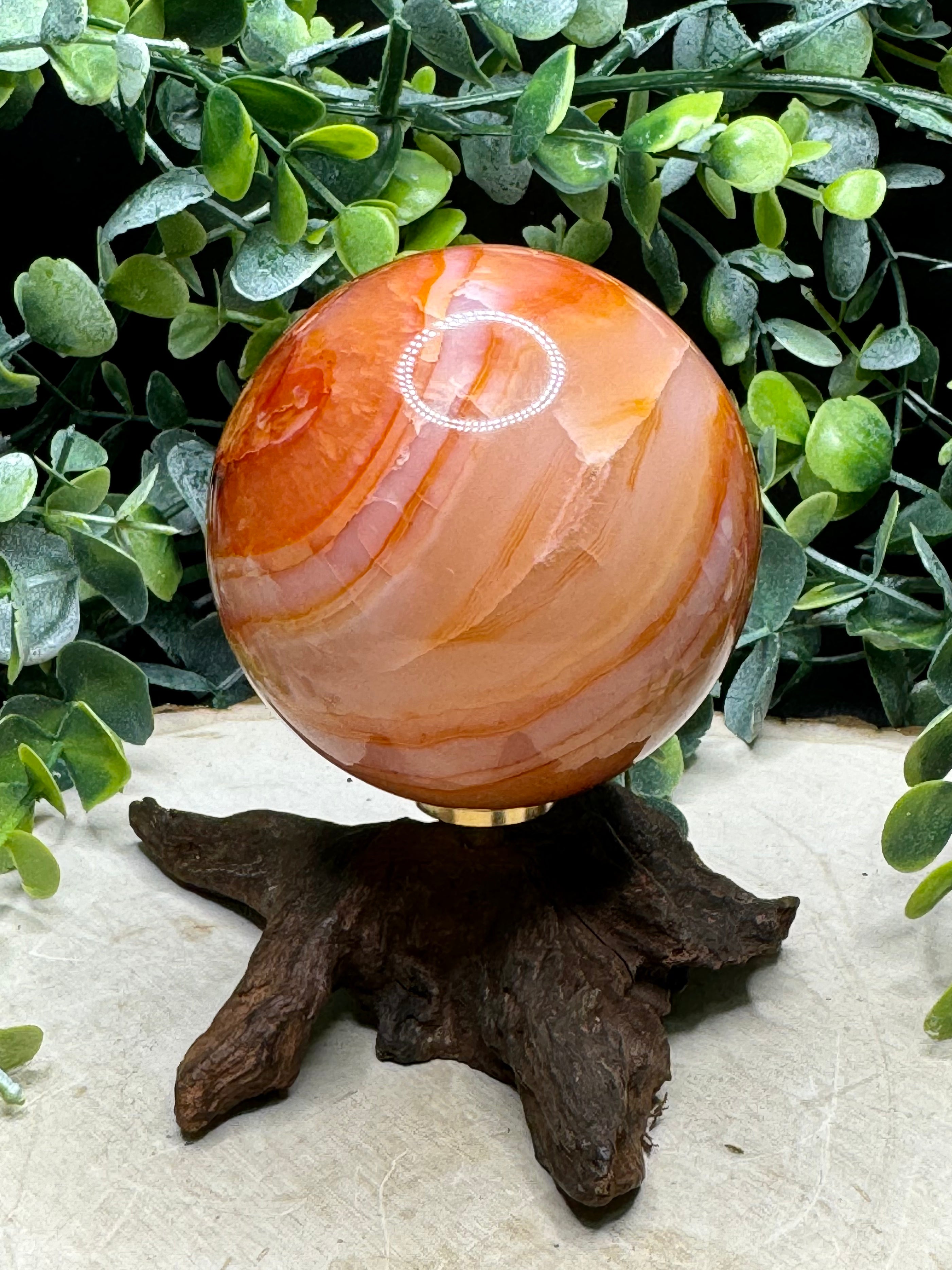 Natural Carnelian Spheres | Polished Carnelian Crystal Spheres