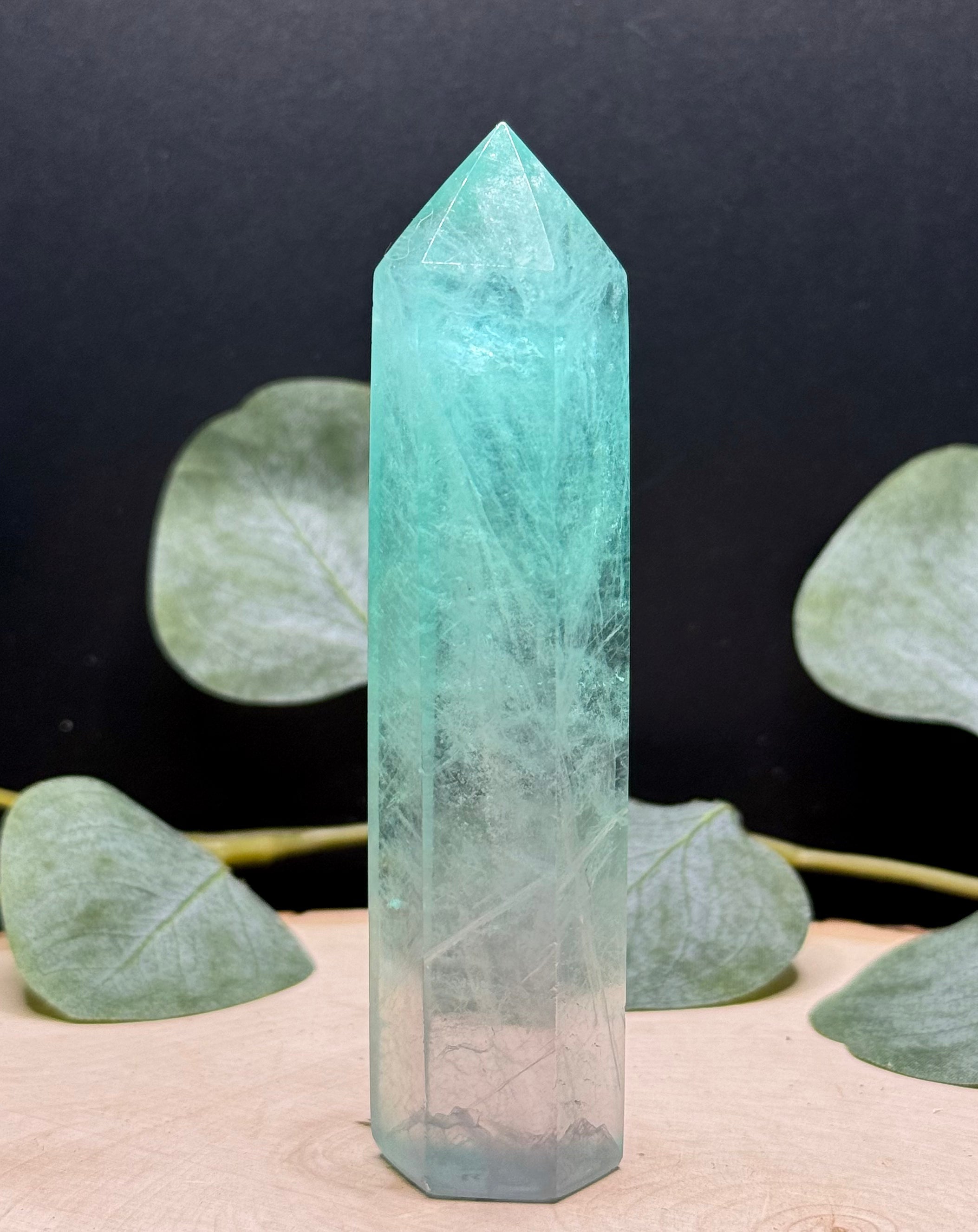 Baja Fluorite Points | Natural Green Fluorite Towers | Polished Fluorite Crystals