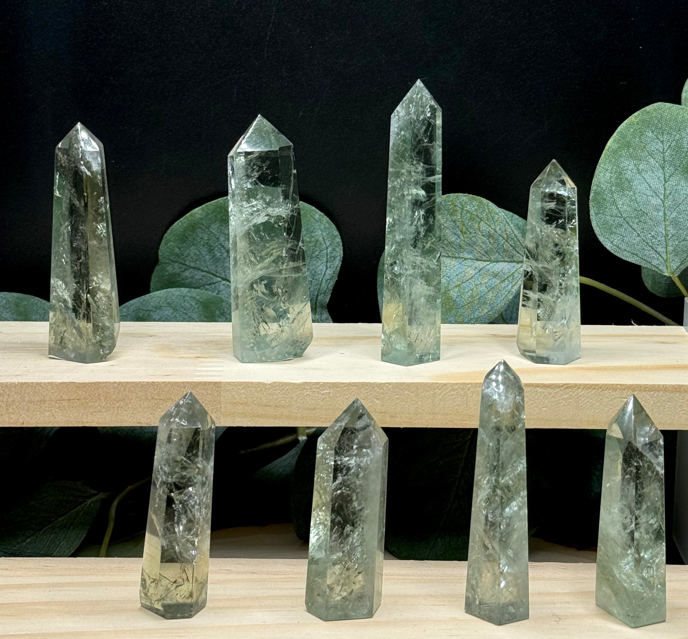 Prasiolite points