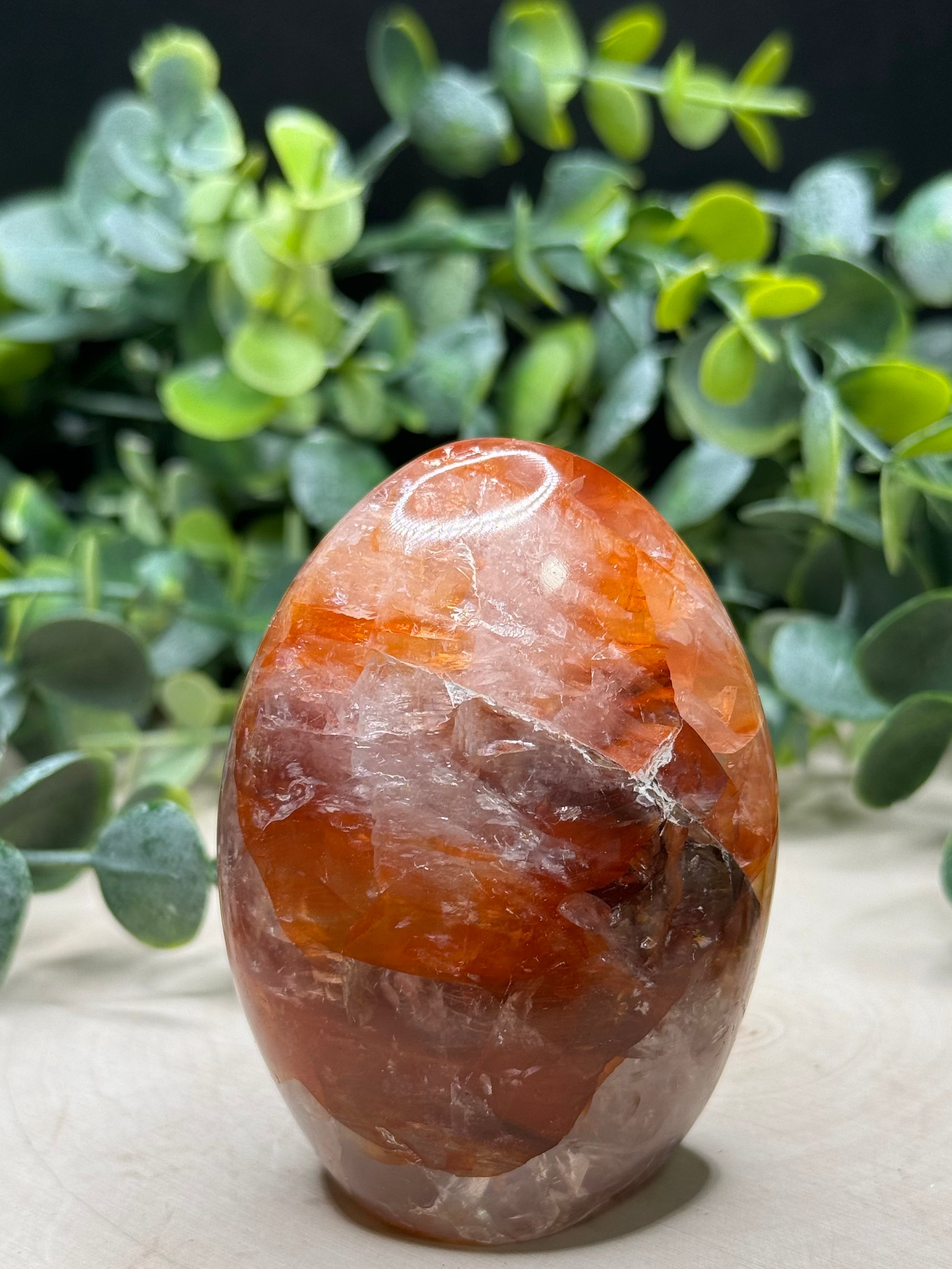 Fire Quartz Freeforms | Hematoid Quartz Polished Crystal Carvings