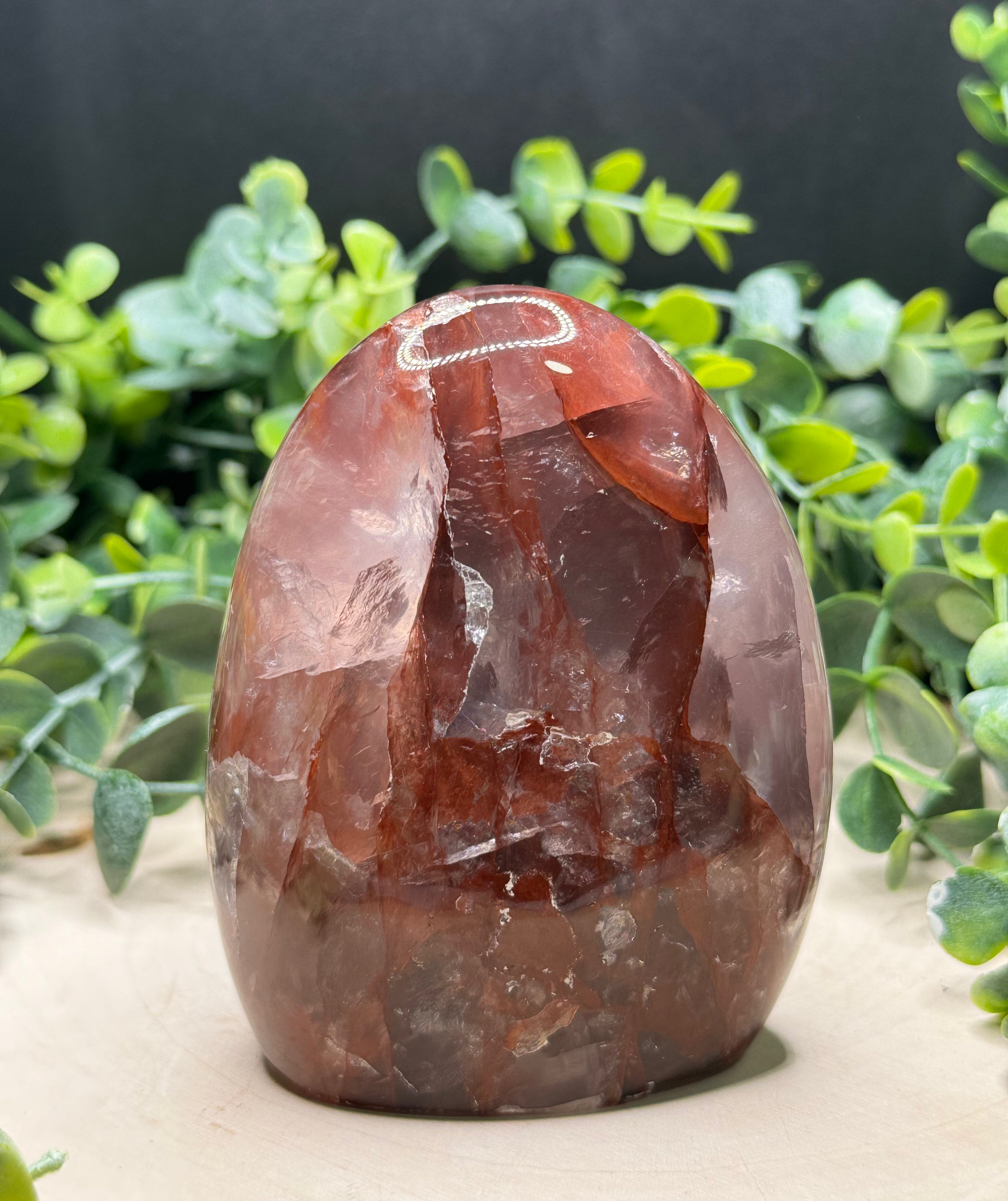 Fire Quartz Freeforms | Hematoid Quartz Polished Crystal Carvings