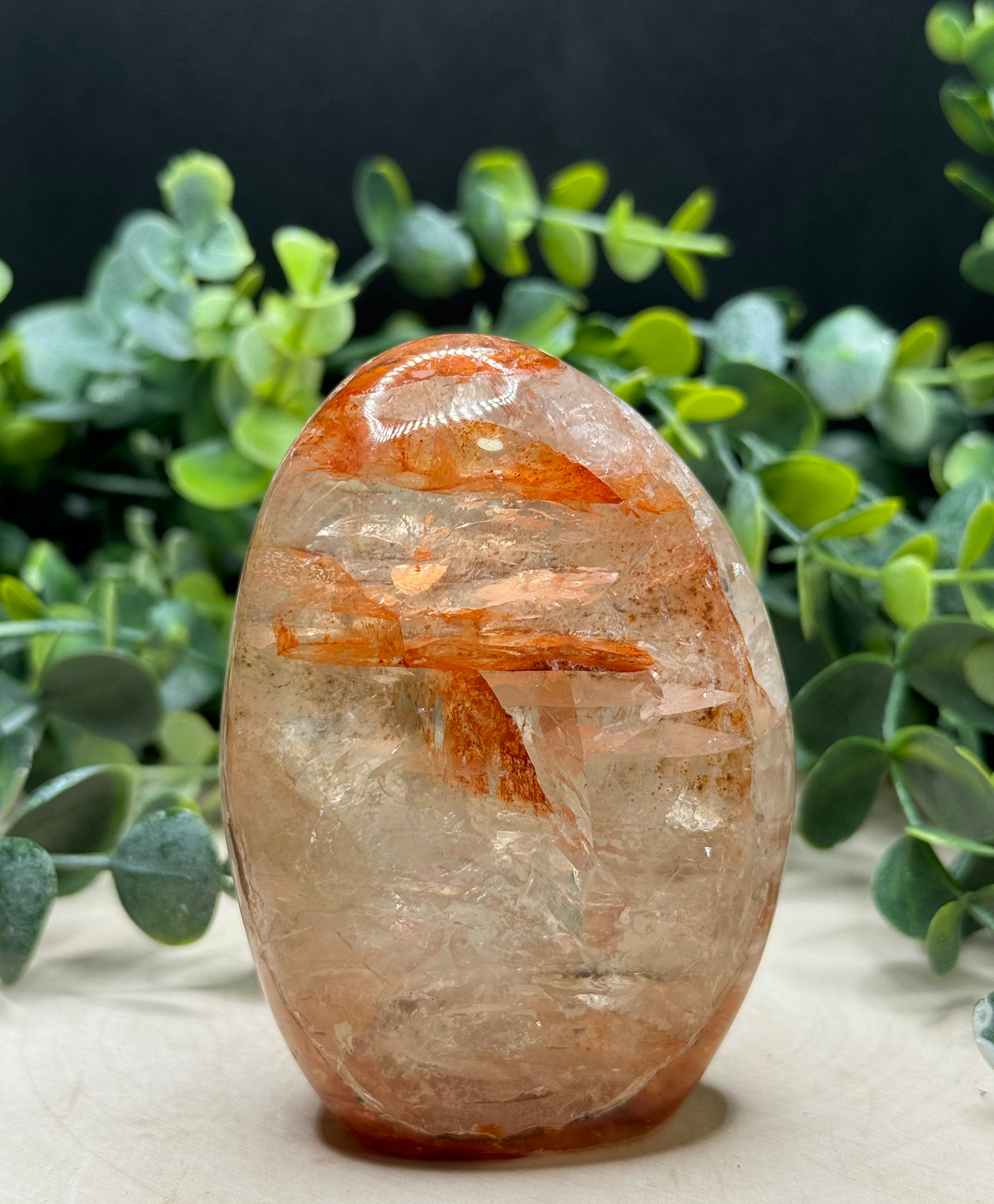 Fire Quartz Freeforms | Hematoid Quartz Polished Crystal Carvings