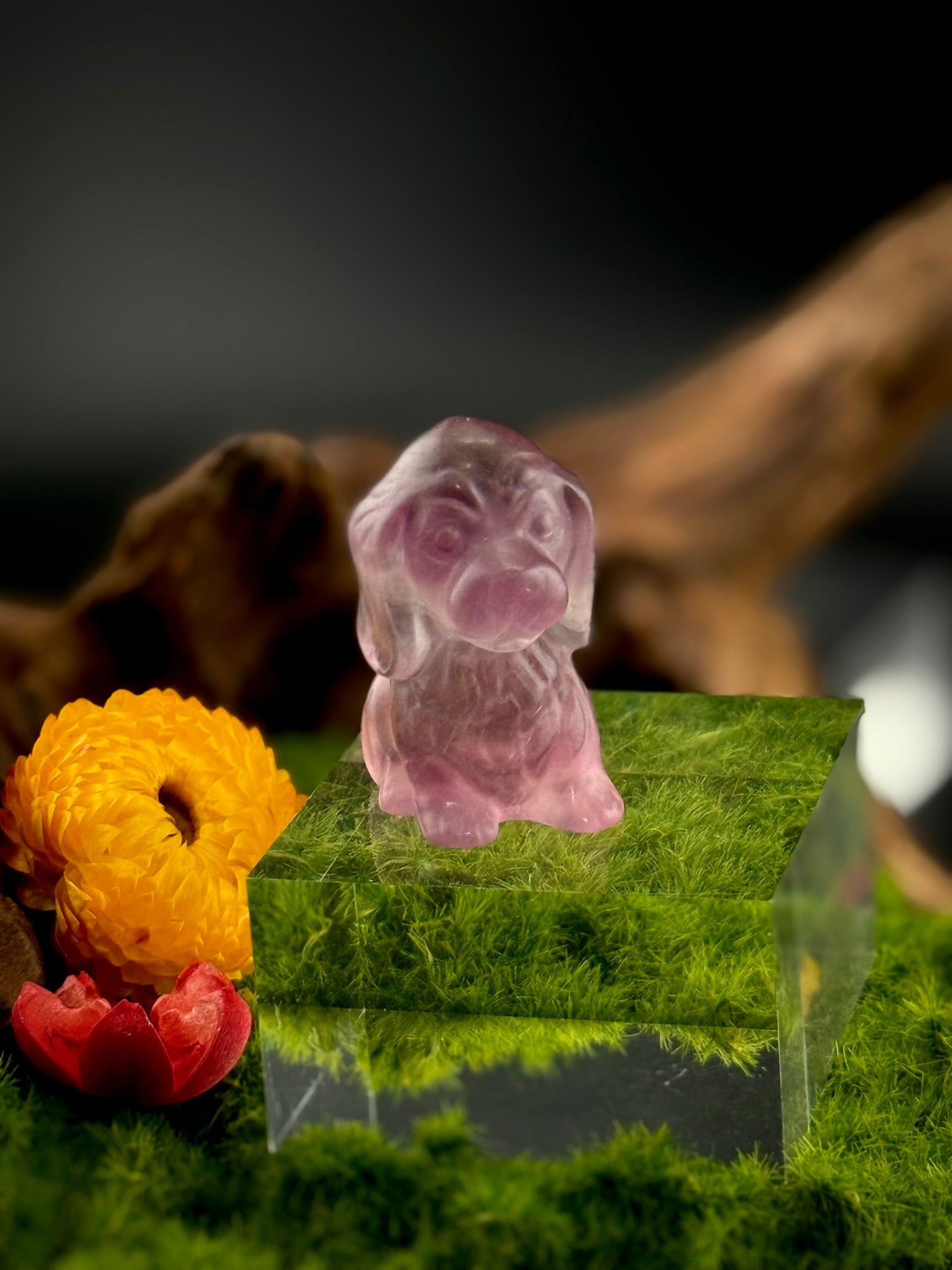 Fluorite Puppy Carvings