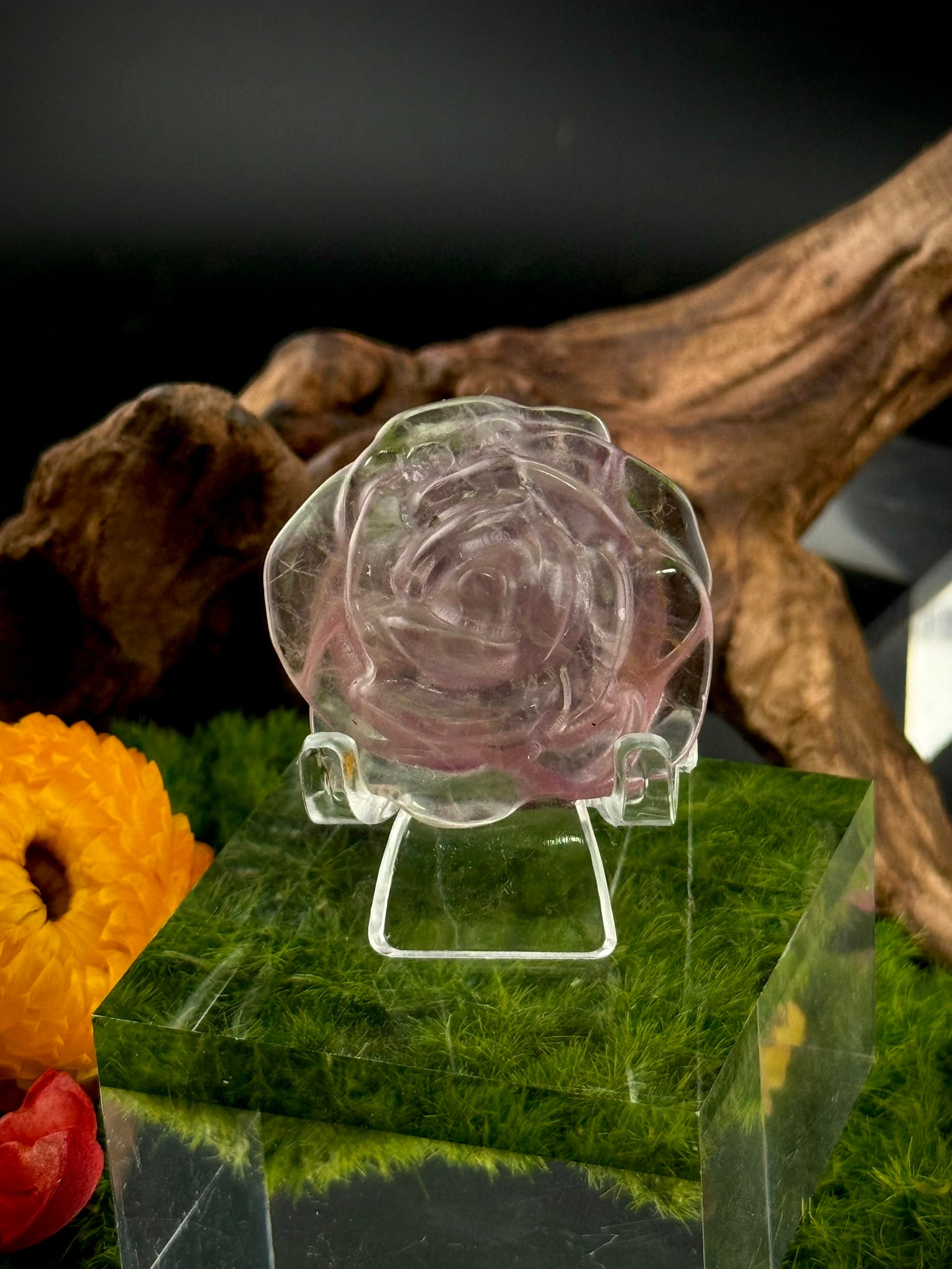 Fluorite Flower Carvings