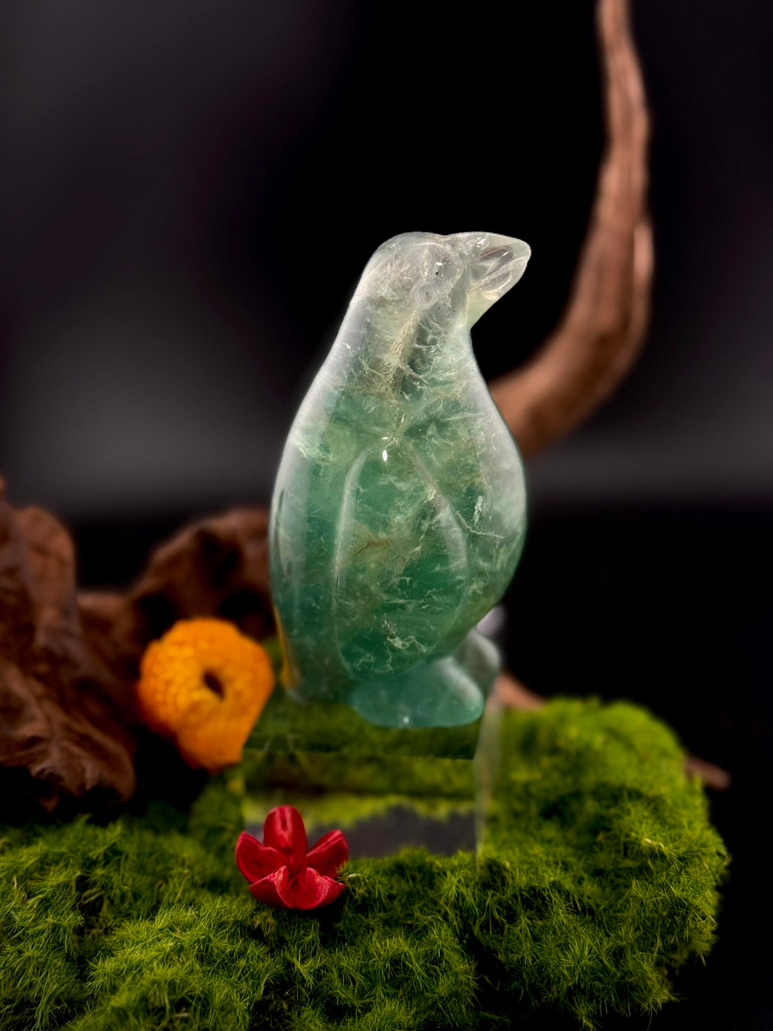 Fluorite Penguin Carvings