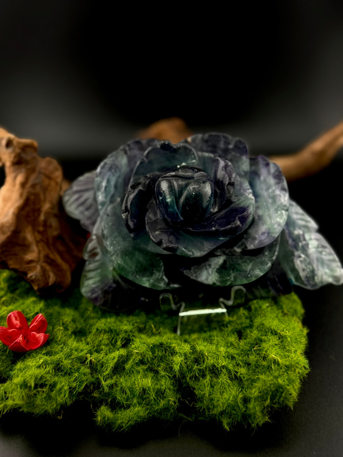 Fluorite Large Rose Carvings