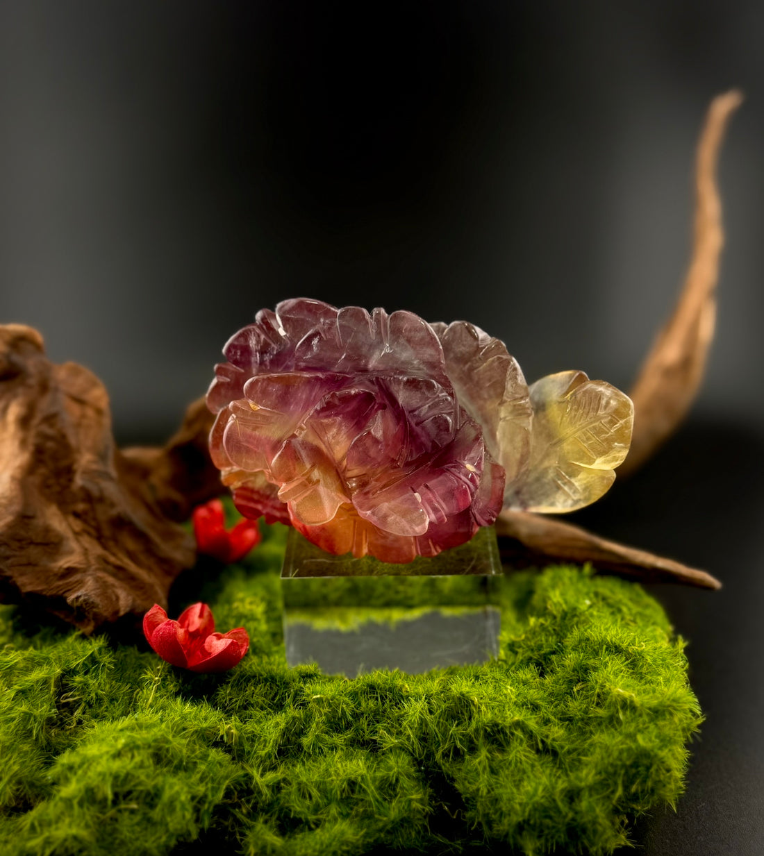 Fluorite Large Flower Carvings