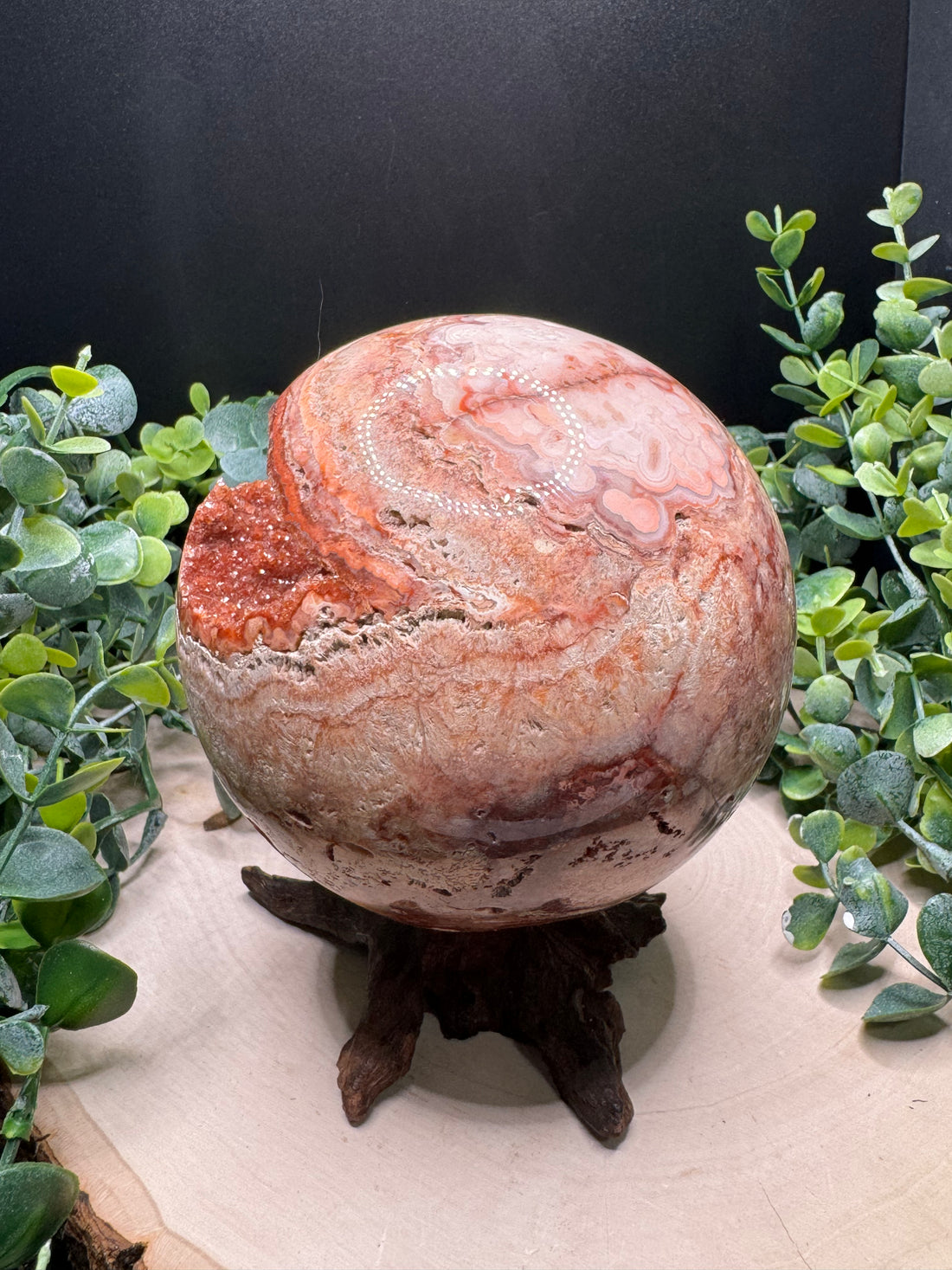 Crazy Lace Agate Statement Sphere