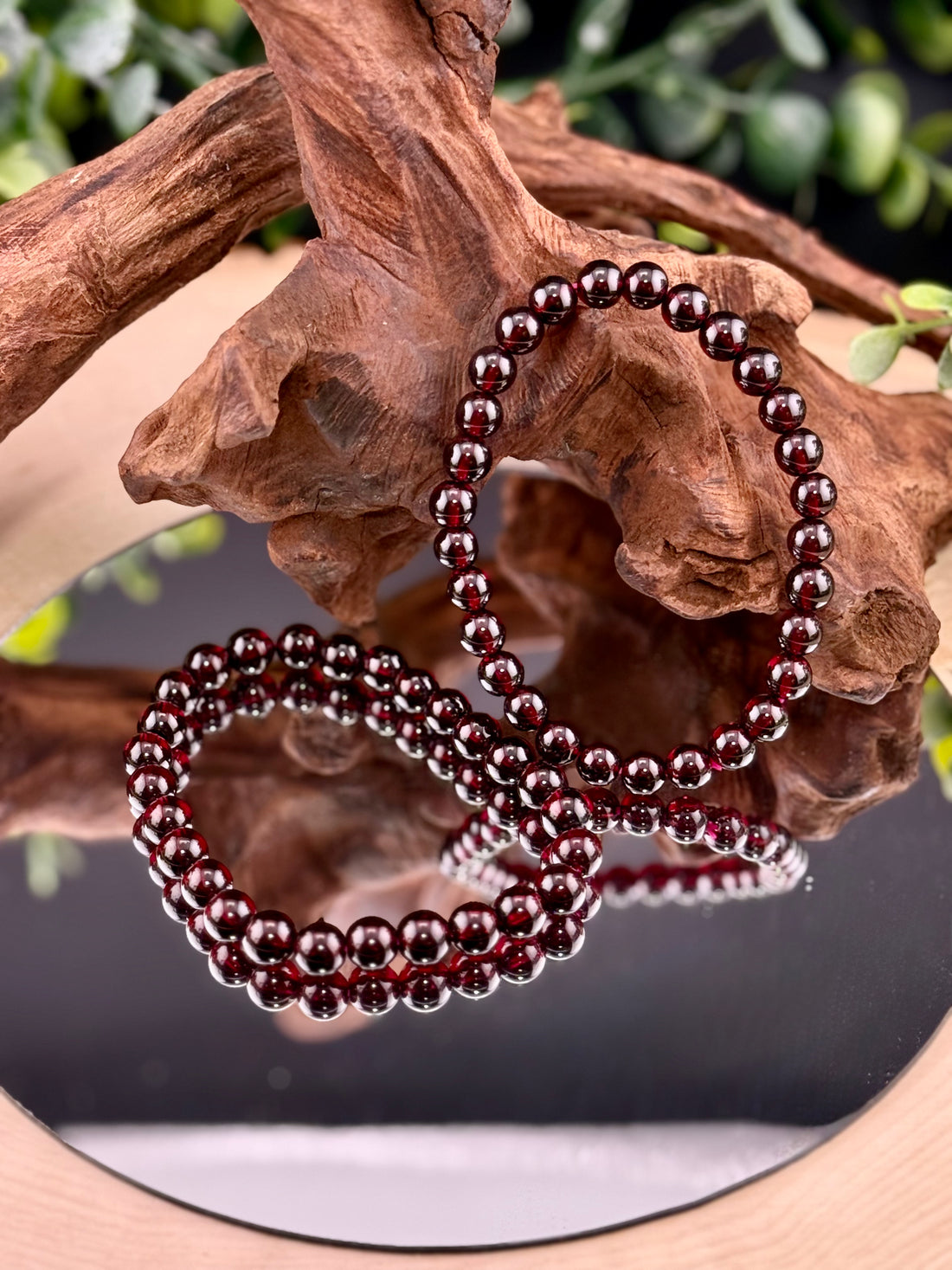 Deep Red Garnet 7mm Bracelets