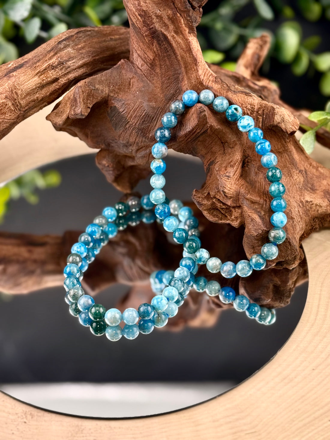 Blue Apatite 6mm Bracelets