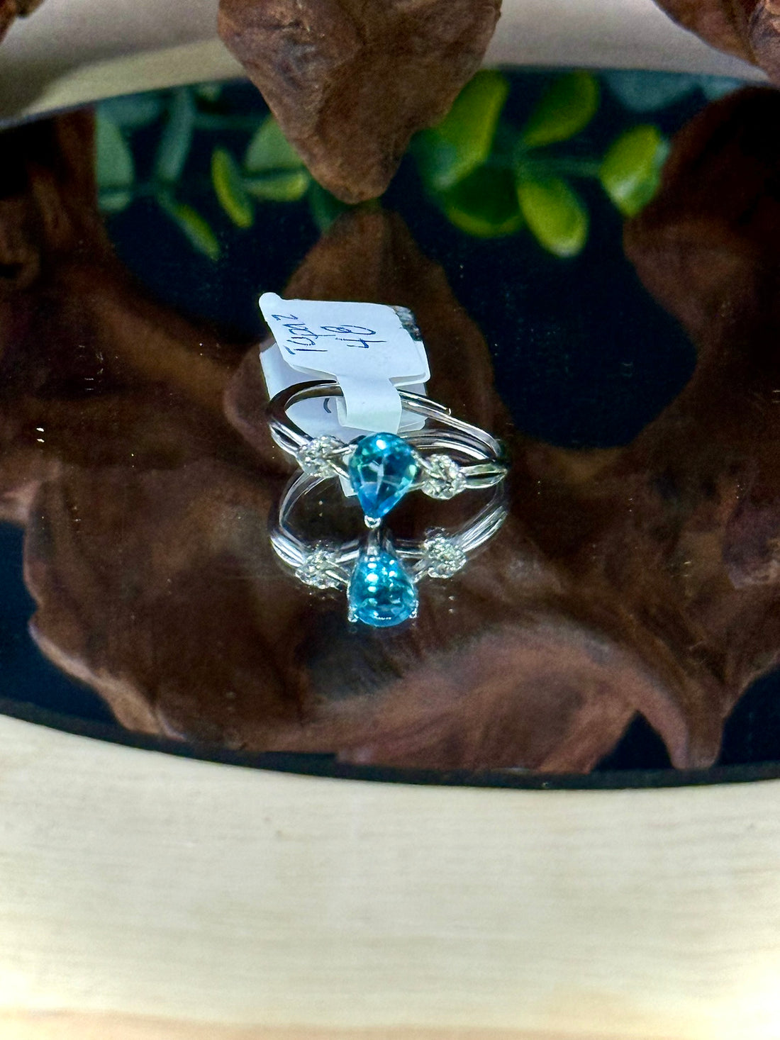 London Blue Topaz Adjustable Ring