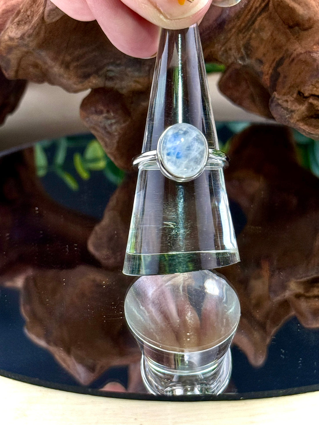 Moonstone Adjustable Ring