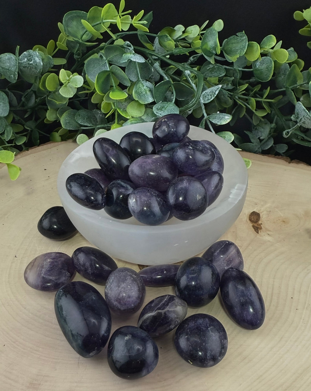 Dark Rainbow Fluorite Tumble - Still Water Crystals