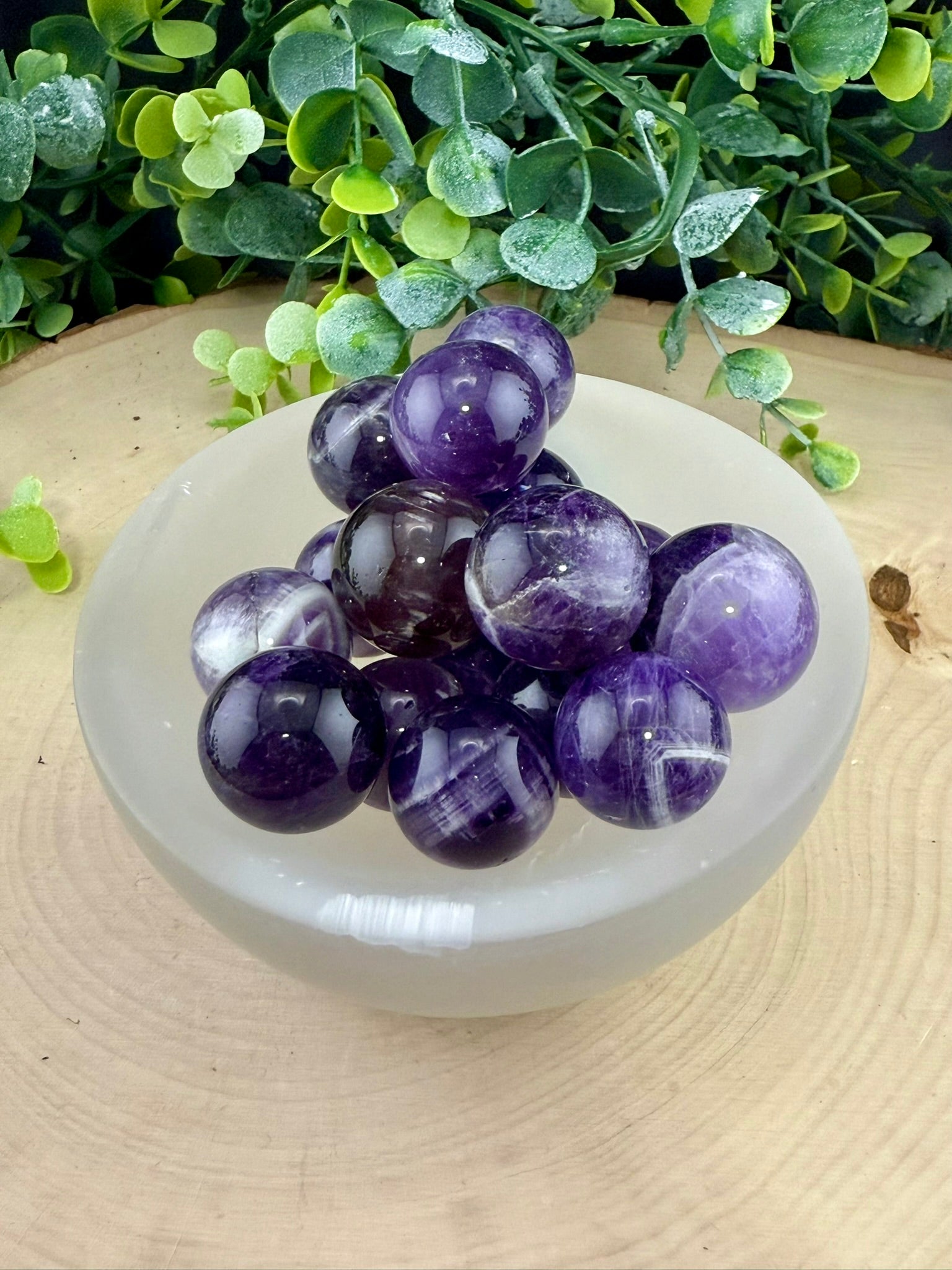 Chevron Amethyst Mini Spheres