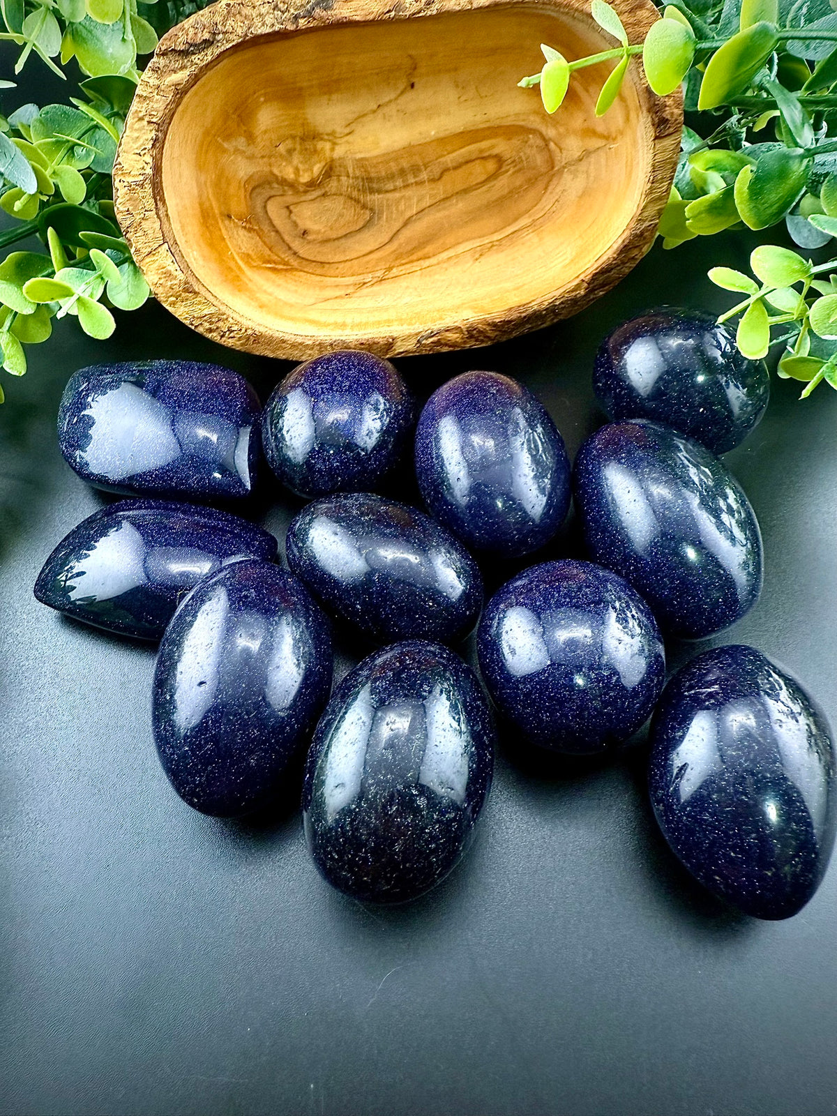 Blue Sandstone Palm - Still Water Crystals
