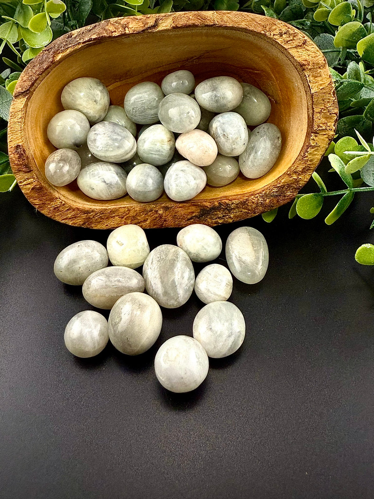 Grey Moonstone Tumble - Still Water Crystals