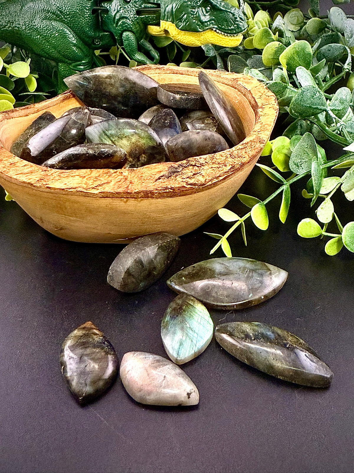 Labradorite Leaf Cabochon