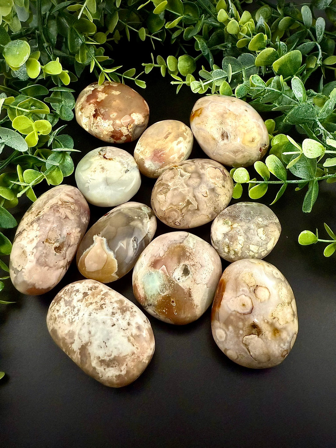 Flower Agate Imperfect Palmstones