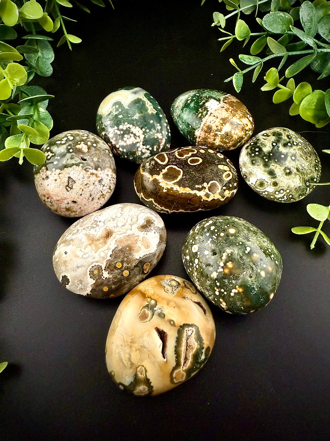 Sixth Vein Ocean Jasper Palmstones