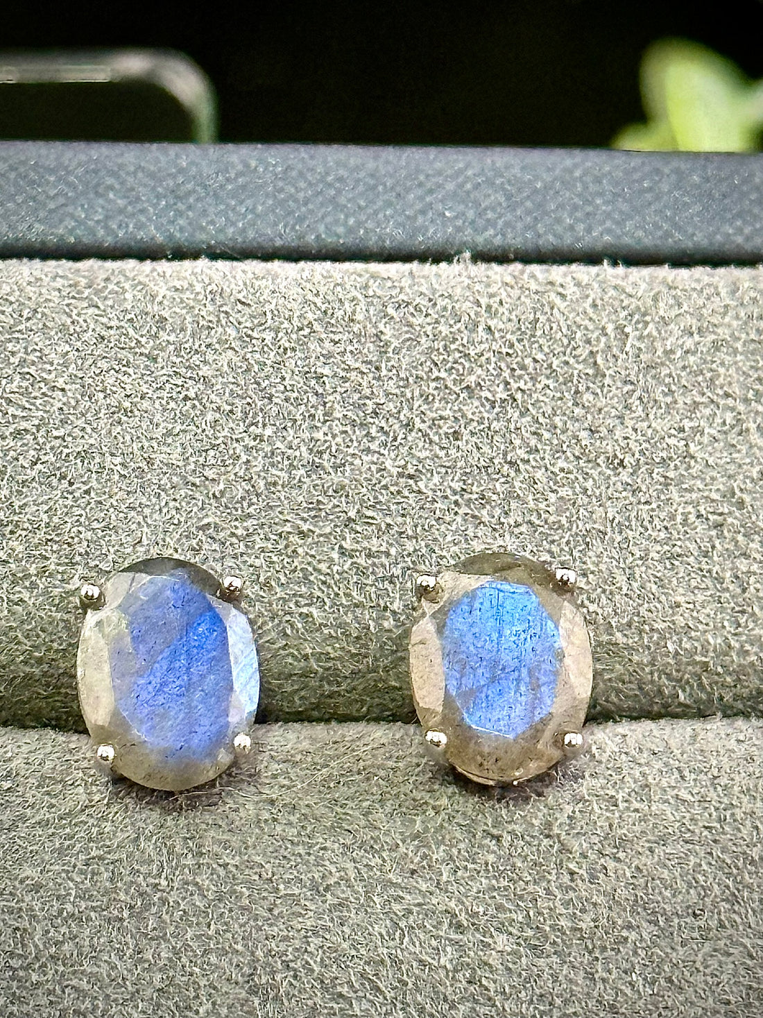 High Quality Labradorite Stud Earrings