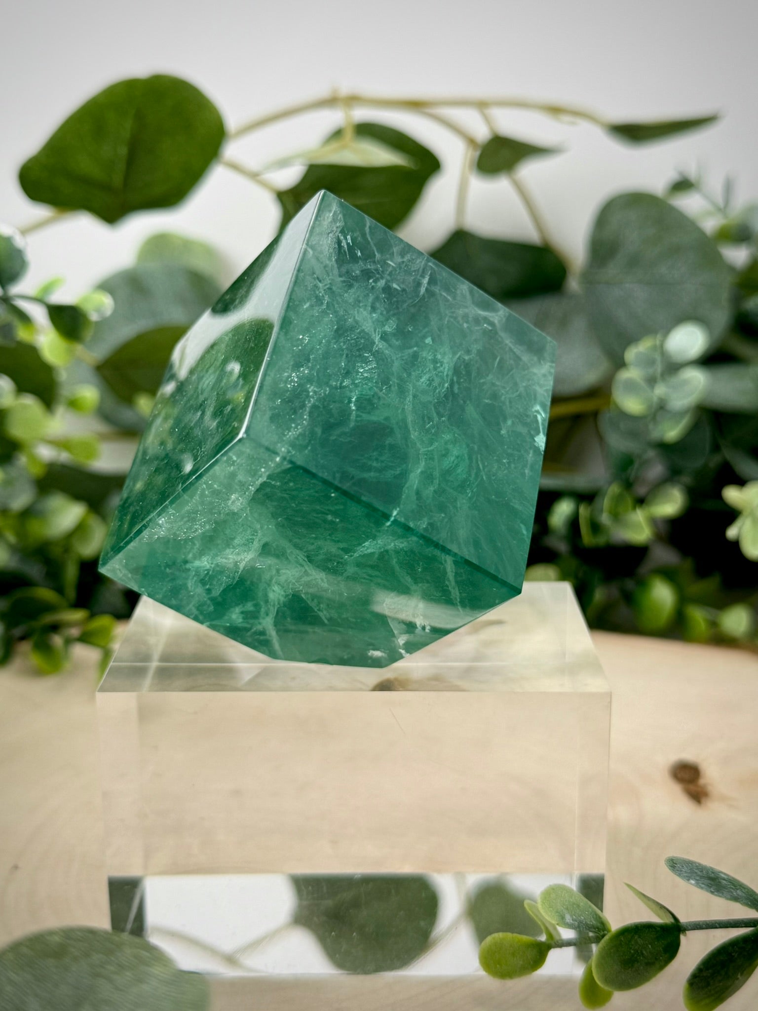 Rainbow Fluorite Floating Cubes