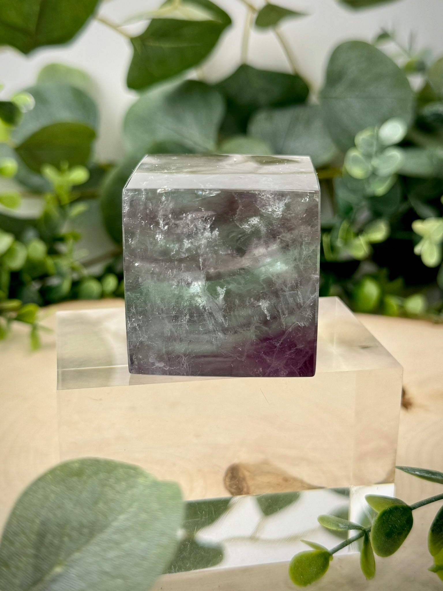 Rainbow Fluorite Floating Cubes