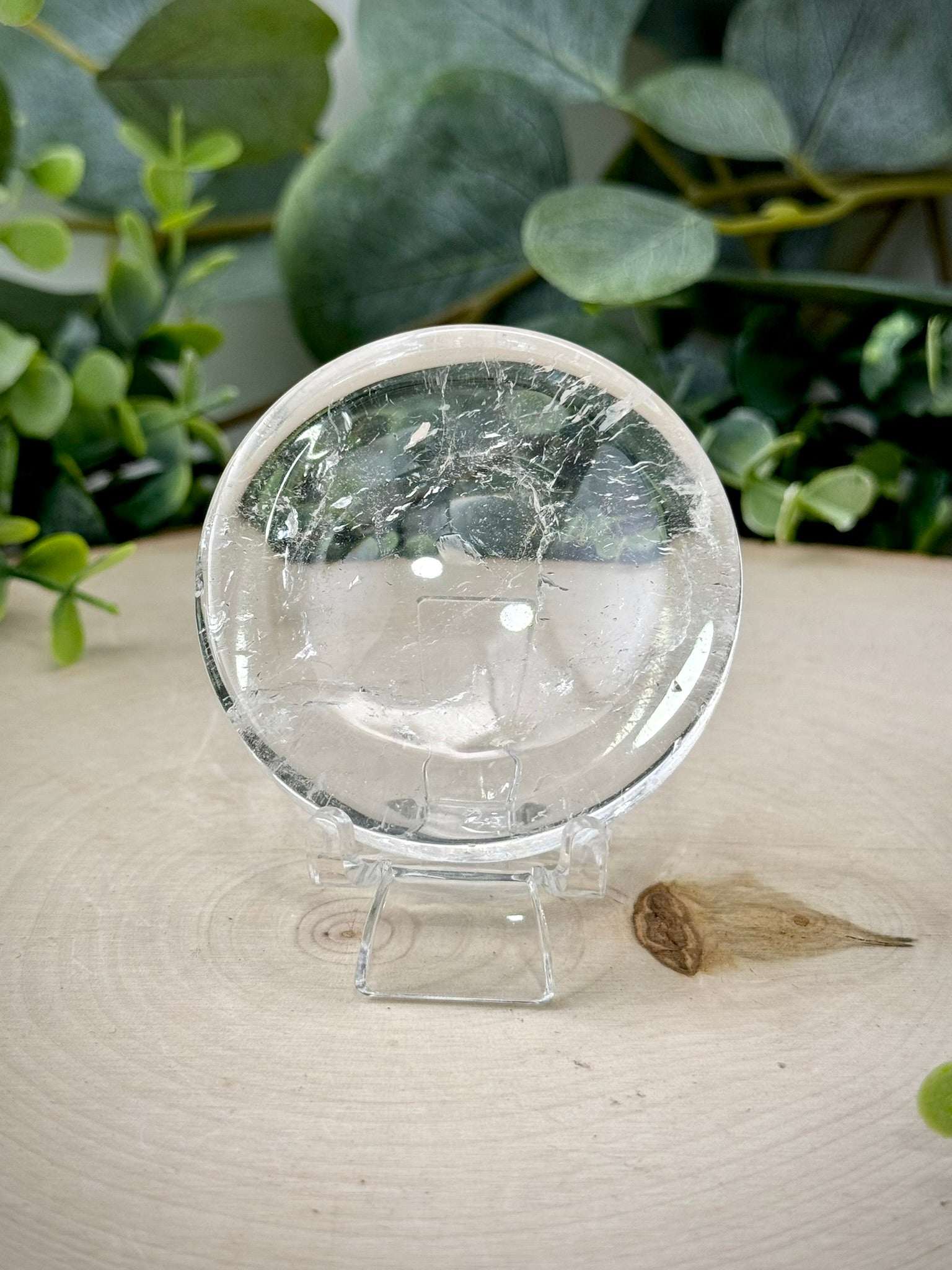 Clear Quartz Mini Sphere Holder