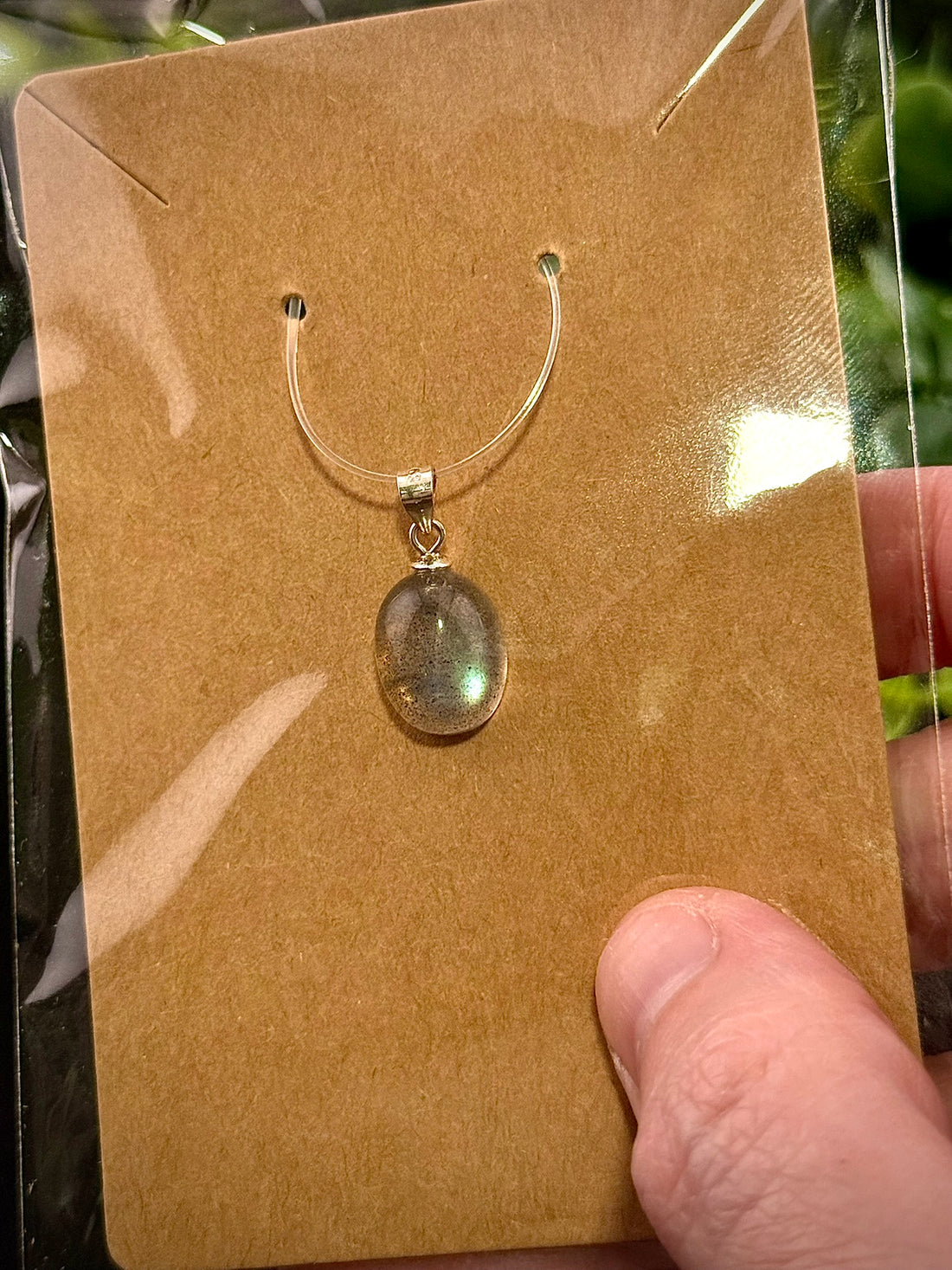 Labradorite Small Oval Pendant