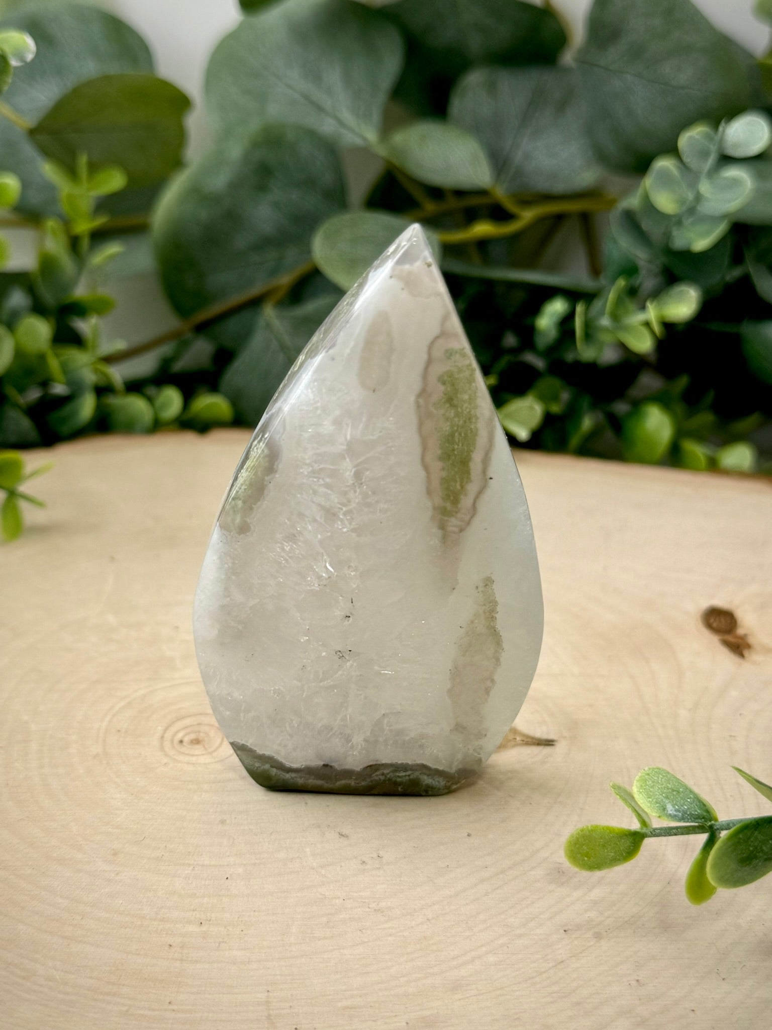 Moss Agate Tear Drops