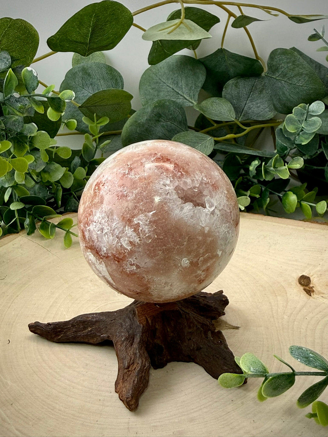 Pink Amethyst & Flower Agate Spheres | Polished Natural Stone Sphere