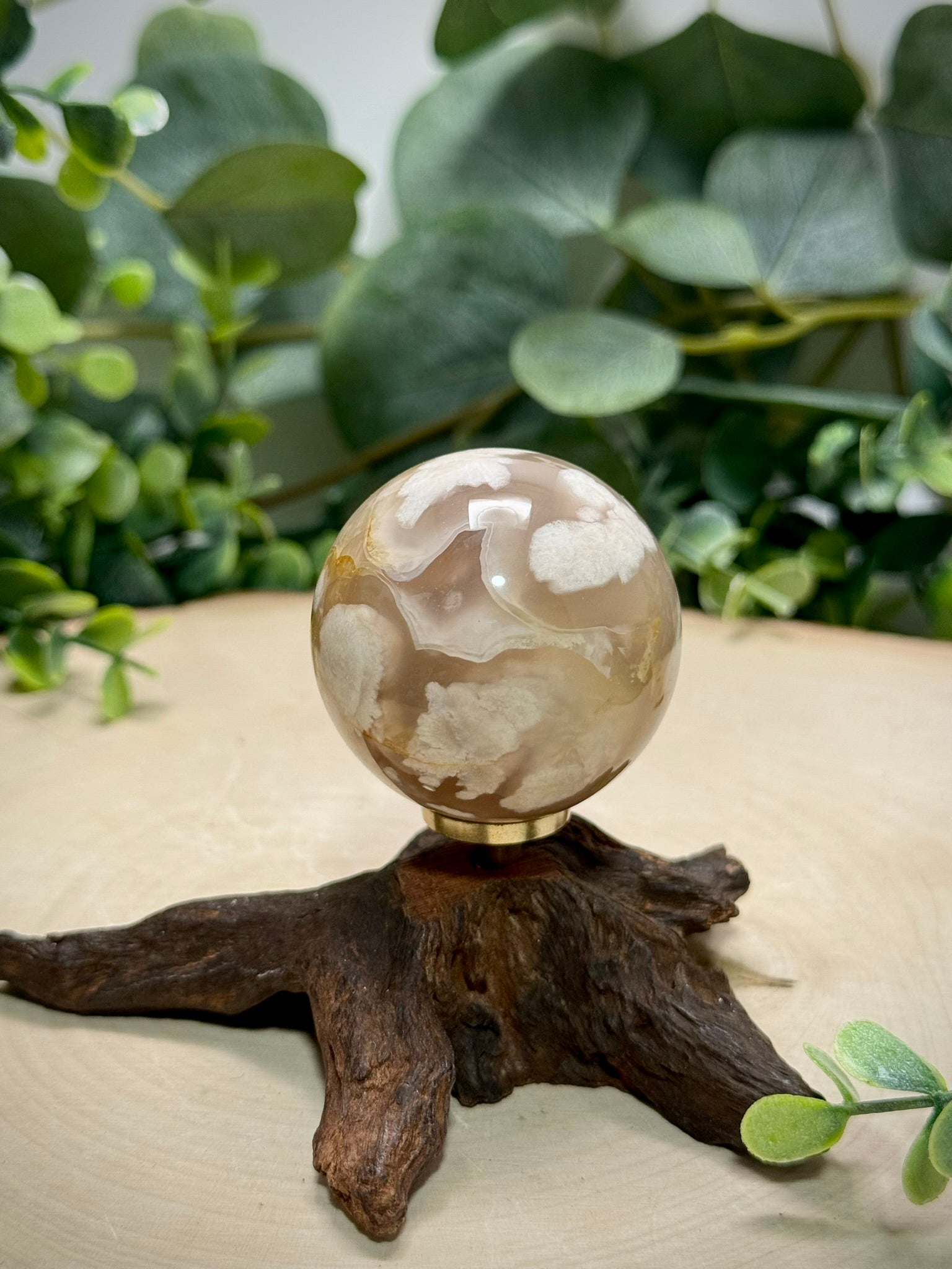 Flower Agate Spheres