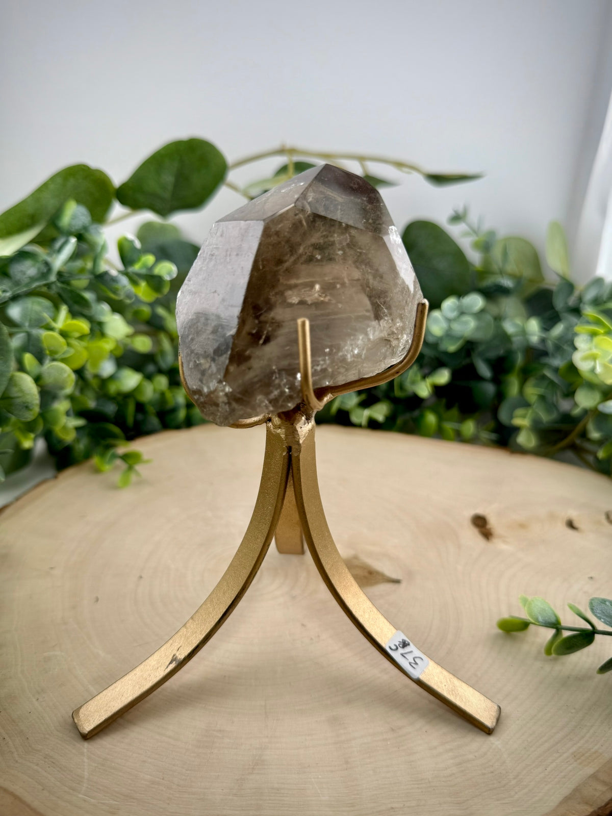 Brazilian Included Quartz Stationary Display Statements | Half Polished Half Raw Crystal with Stand - Still Water Crystals