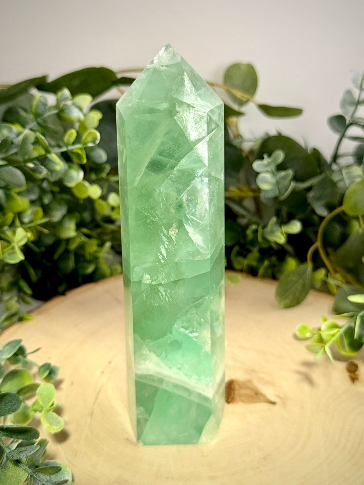 Green Fluorite Towers | Natural Polished Crystal Points