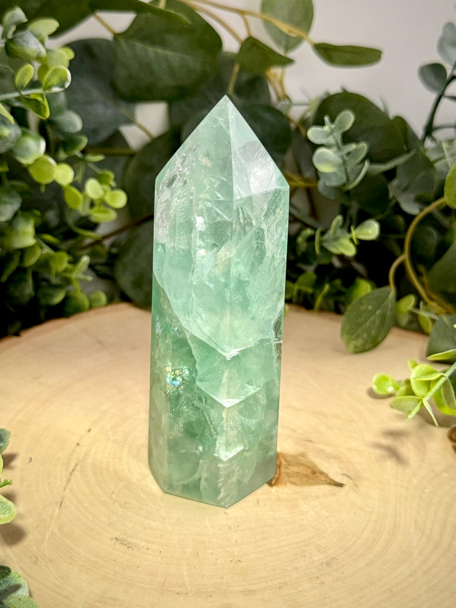Green Fluorite Towers | Natural Polished Crystal Points