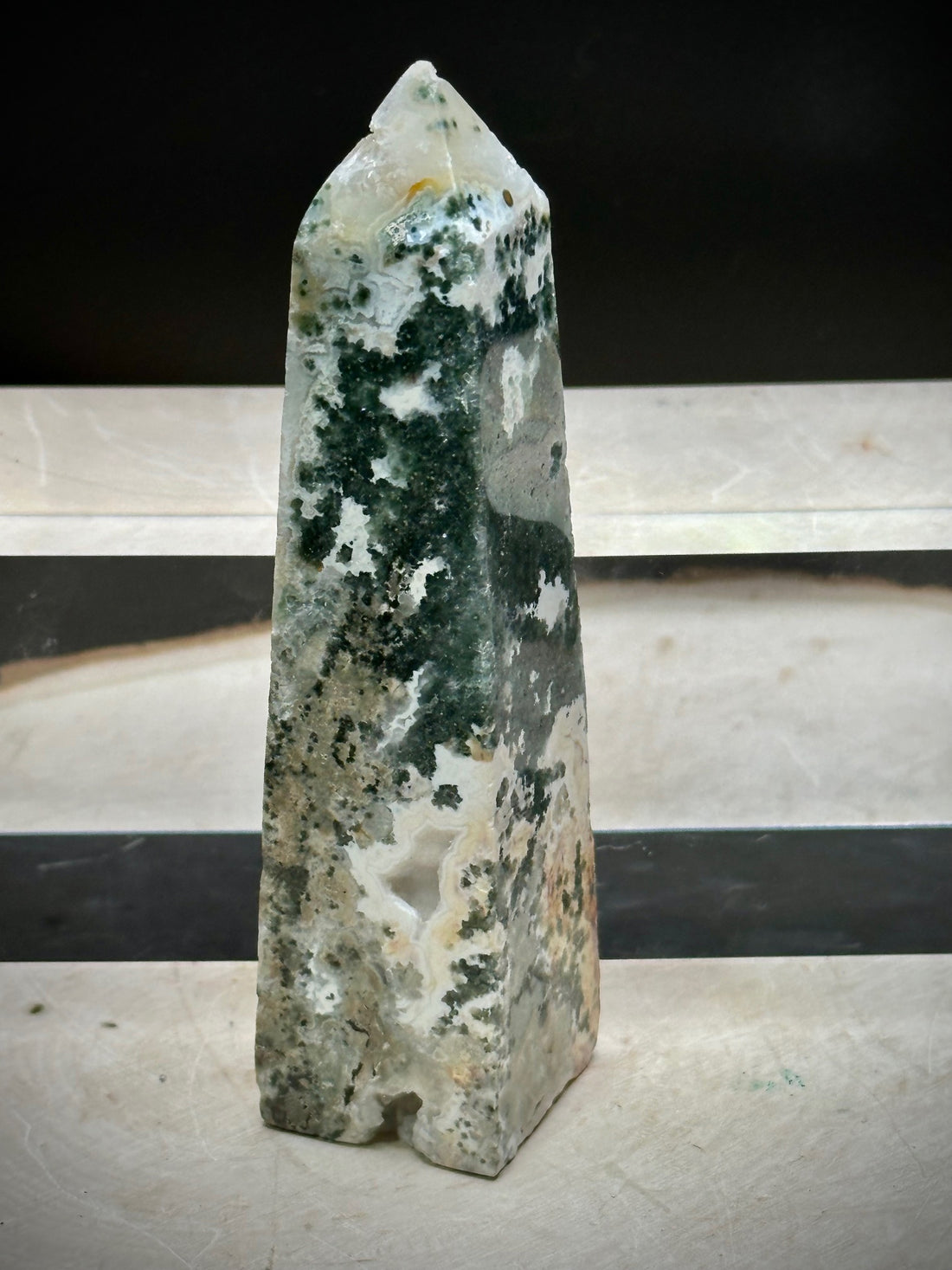 Indonesian Ocean Jasper Towers (frog egg jasper)