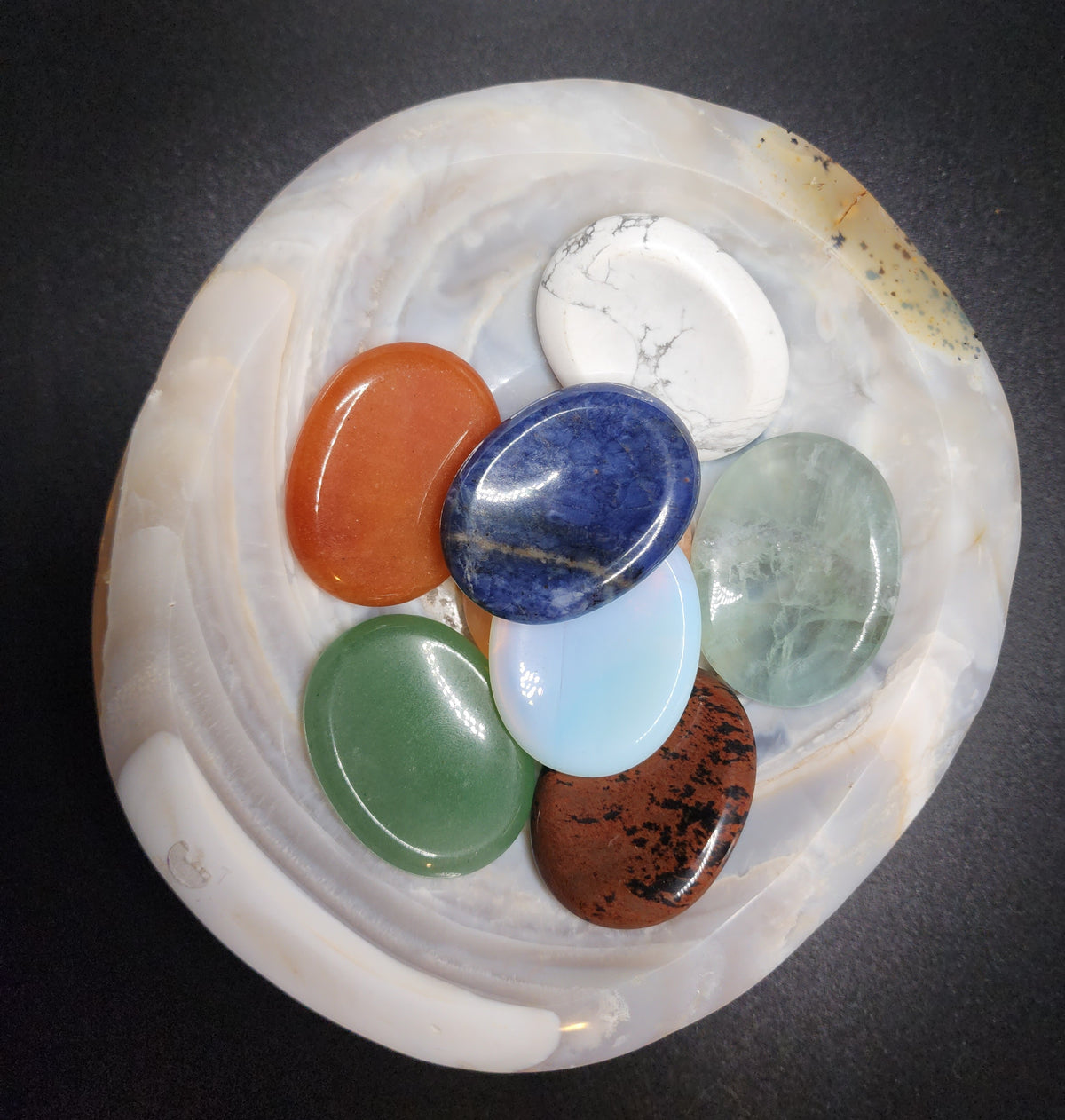 Natural Crystal Worry Stones | Pocket Stones | Hand-Selected Surprise Stones - Still Water Crystals